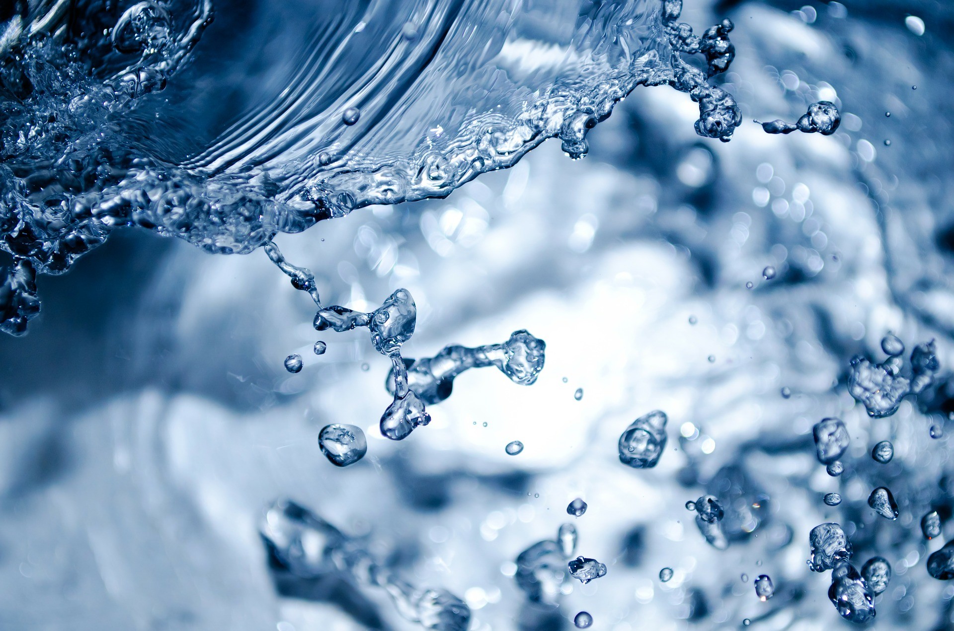 Spruzzi d'acqua, Gocce, Macro, Full HD, sfondo per PC e portatile