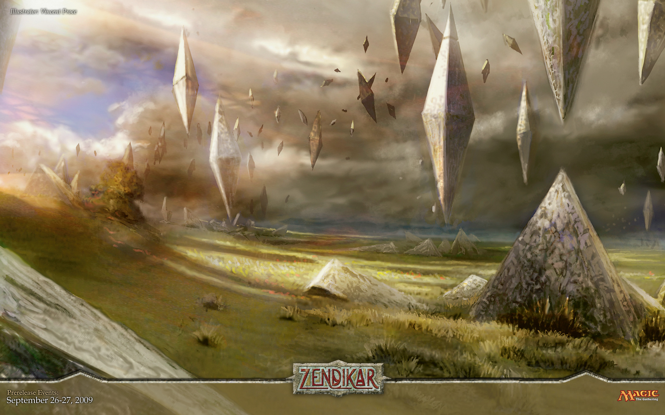 Zendikar, MTG, Cristalli, Paesaggio, 2K 1600p, sfondo desktop