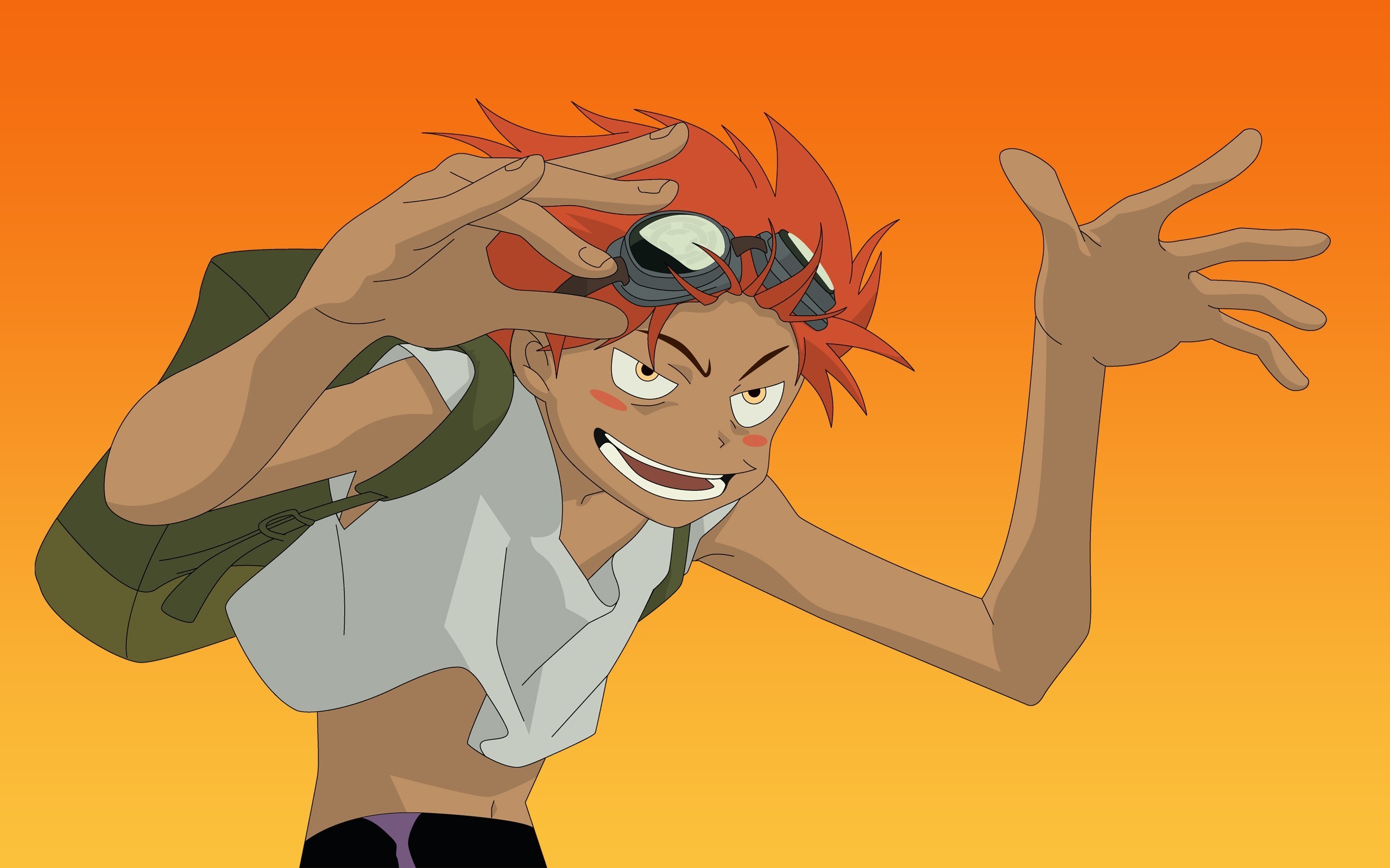 Ed, Cowboy Bebop, Occhialoni, Arancione, 2560x1600, sfondo per PC