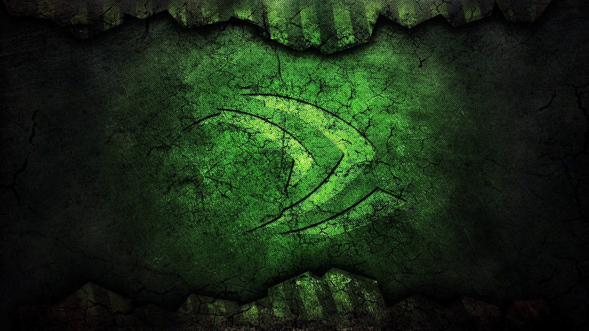 Nvidia, Logo, Grunge, Verde, Full HD, sfondo per portatile