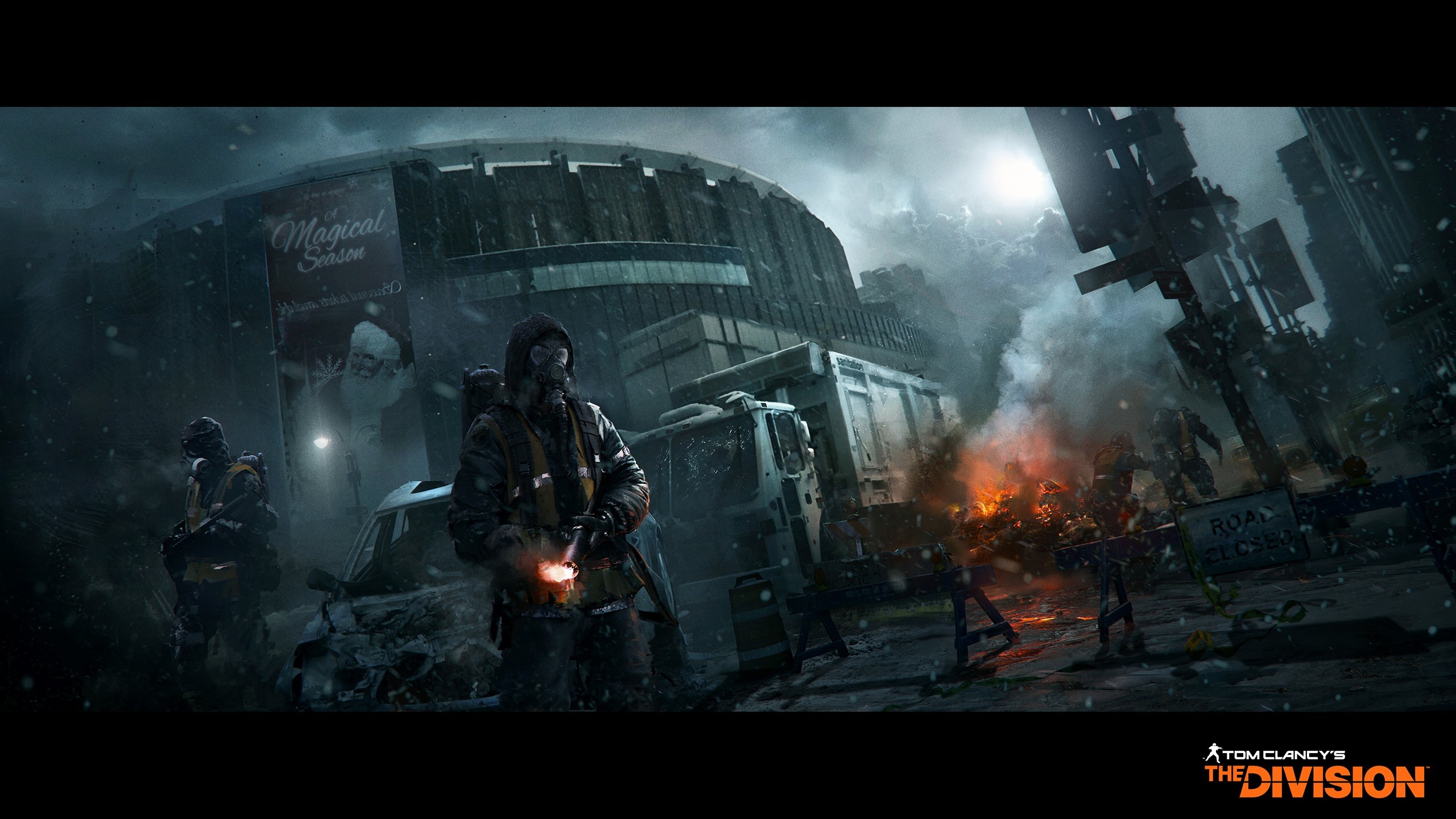 Tom Clancy's The Division, Madison Square Garden, Agenti, Fuoco, sfondo 2K per portatile
