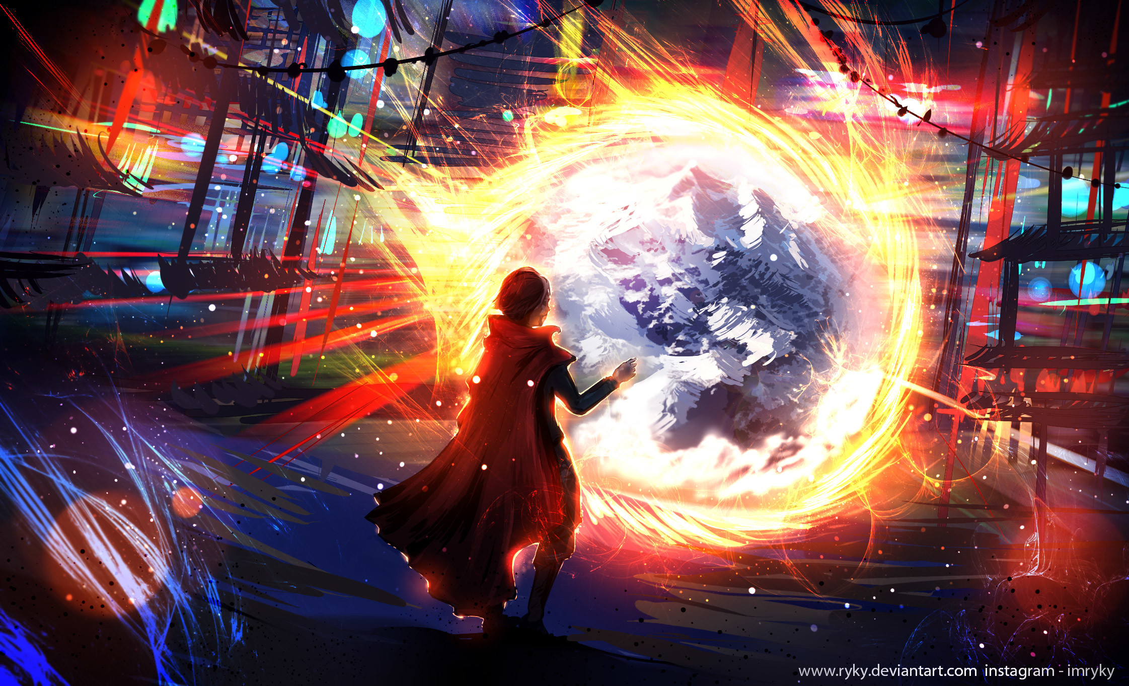 Doctor Strange, Portale, Fan art, Arte digitale, Full HD, sfondo per PC e portatile