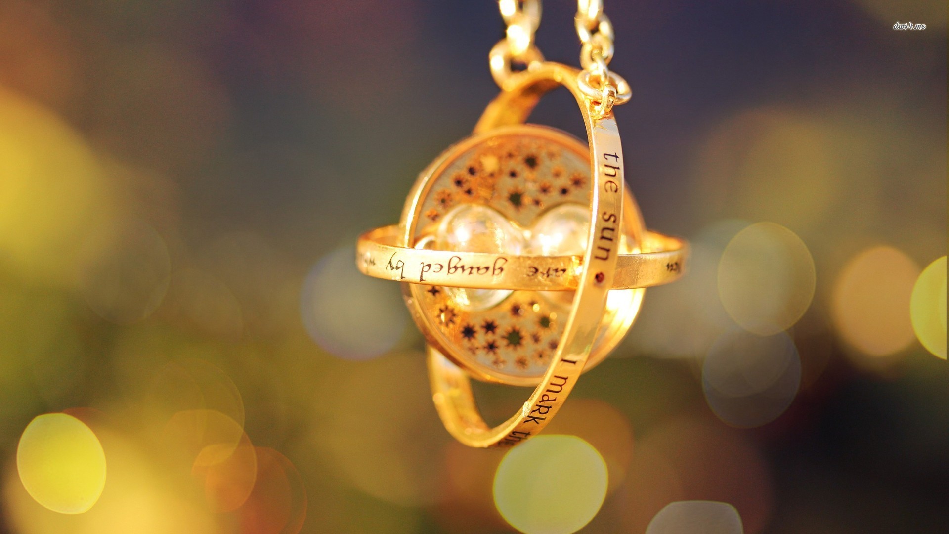 Giratempo, Harry Potter, Bokeh, Oro, Full HD, sfondo per PC e portatile