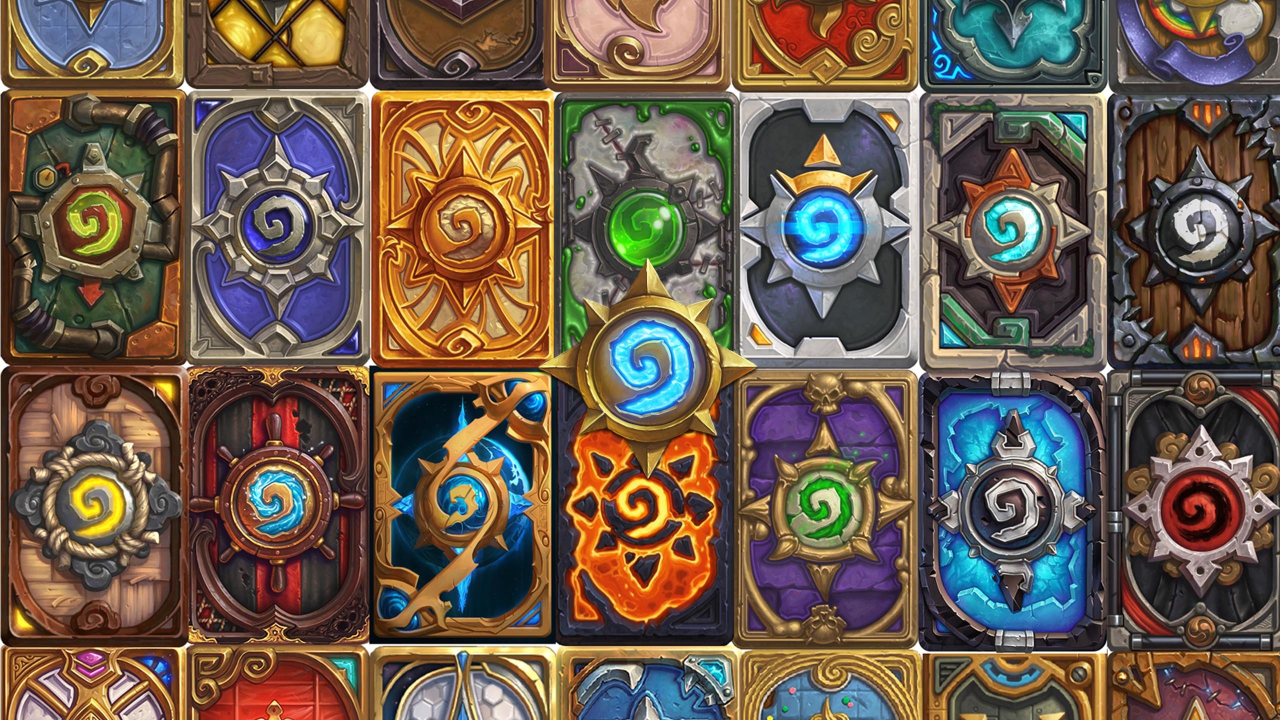 Hearthstone, Dorsi delle carte, Collezione, Mosaico, 2560x1440, sfondo per PC