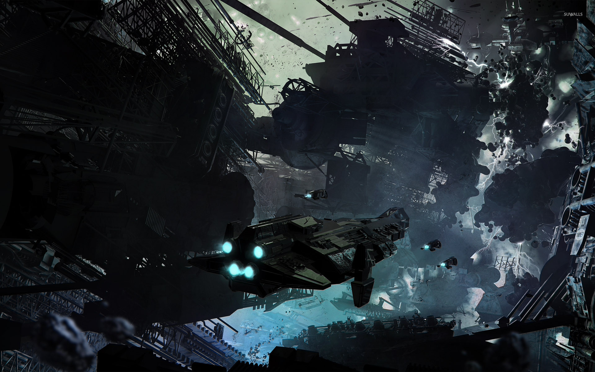 StarCraft II, Astronave, Spazio, Detriti, 1920x1200, sfondo MacBook Pro
