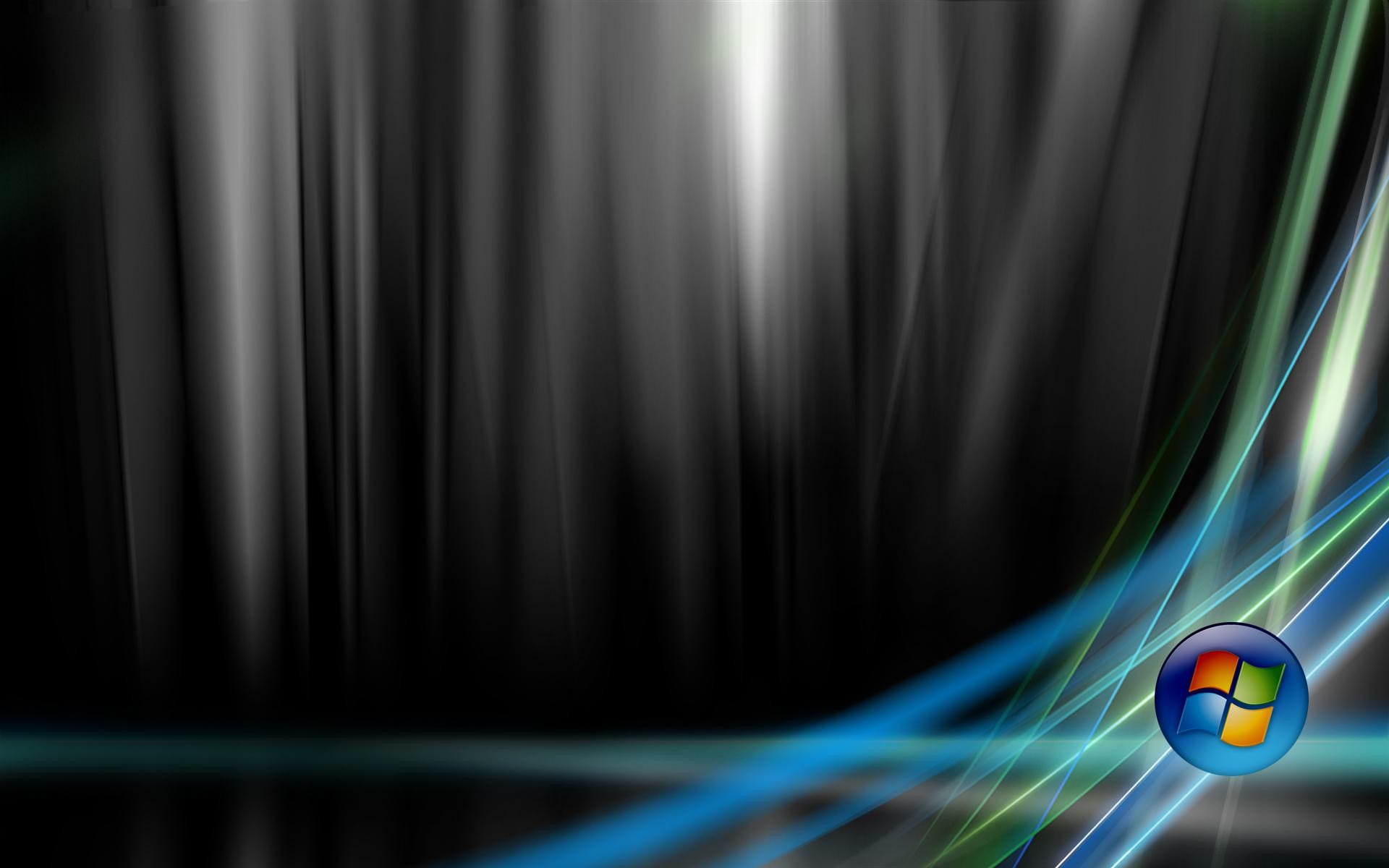 Windows Vista, Logo, Grigio, Onde di luce, 1920x1200, immagine di sfondo