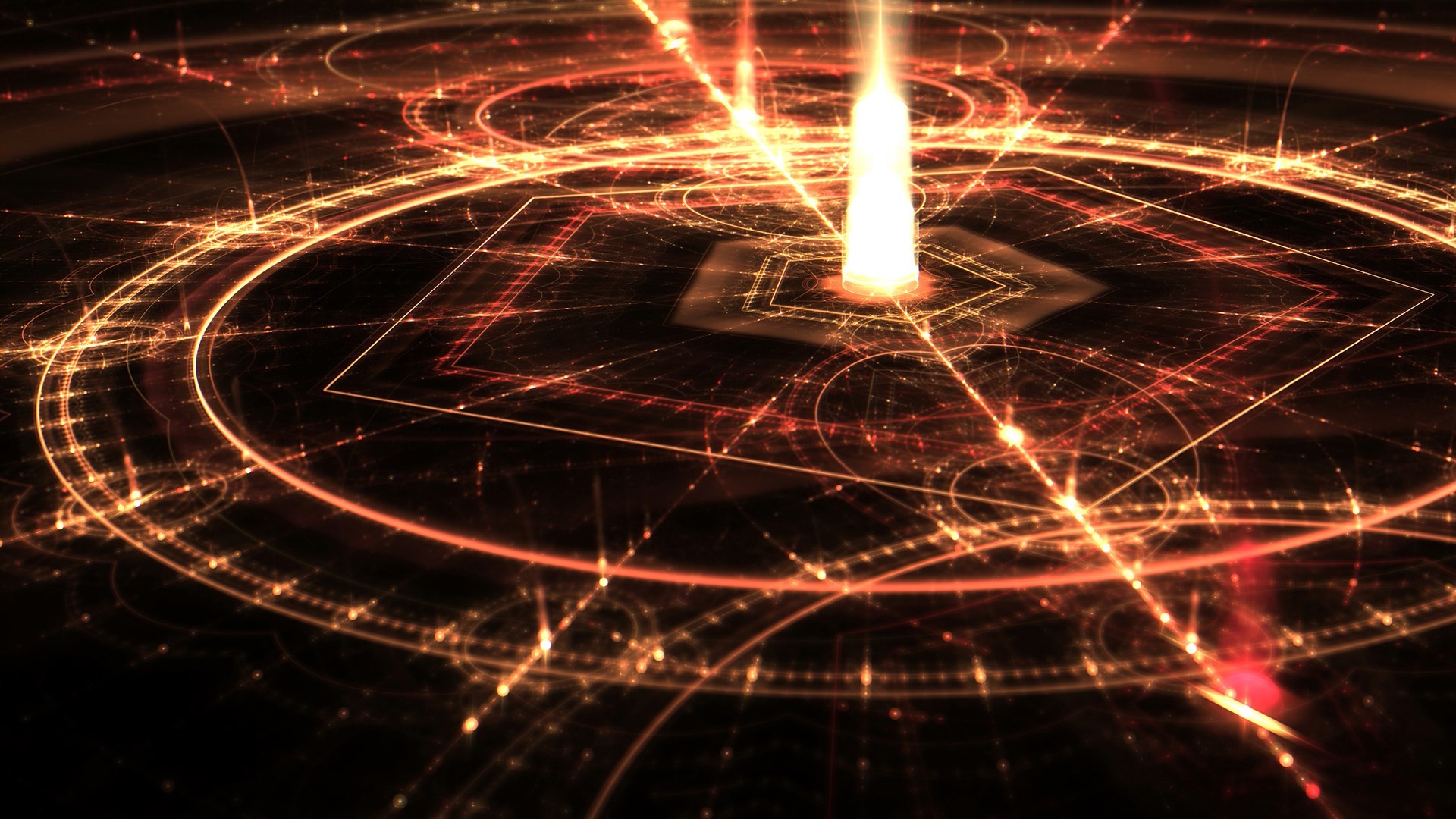 Cerchio di trasmutazione, Fullmetal Alchemist, Luce, Arancione, Full HD 1080p, sfondo desktop