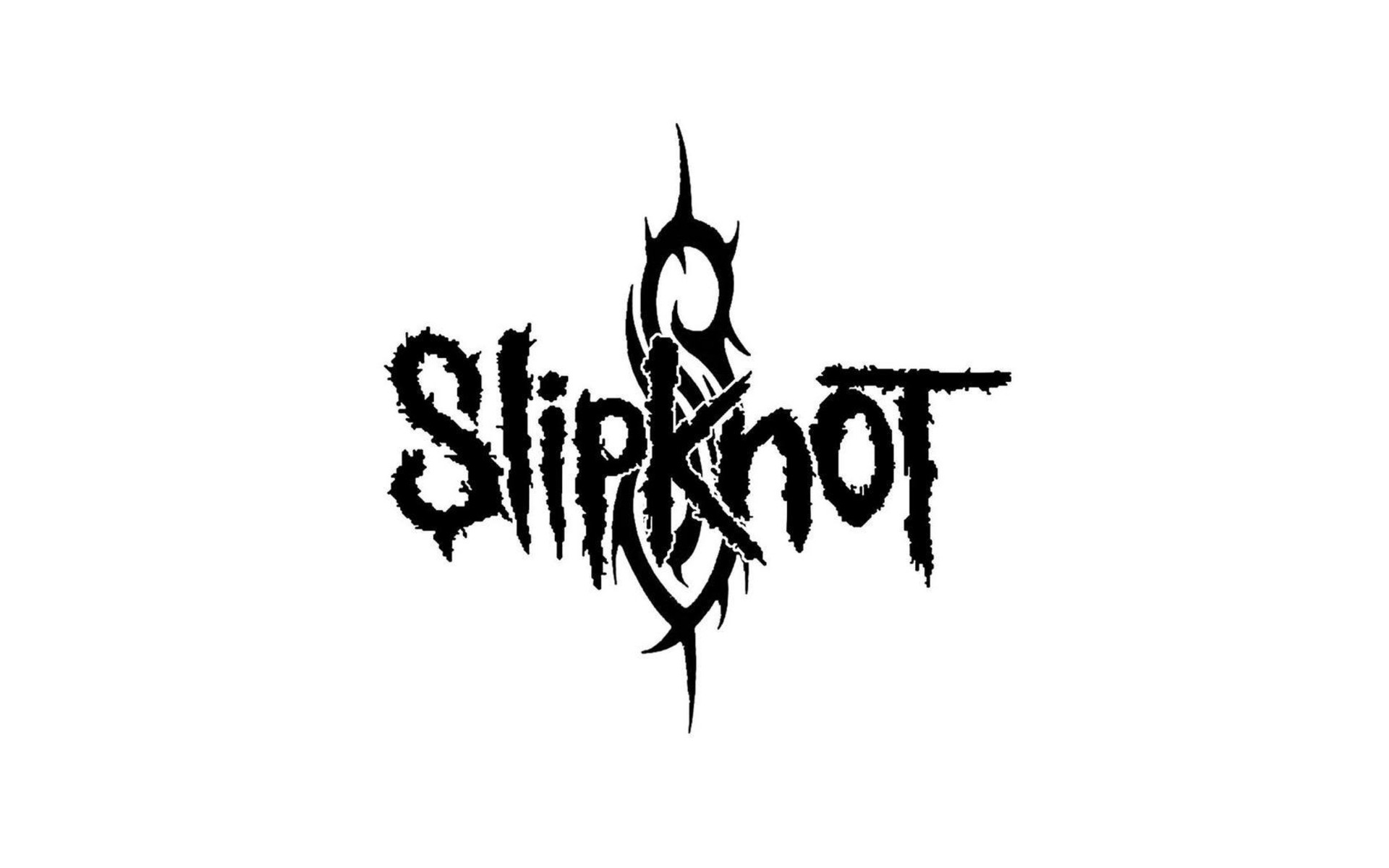 Slipknot, Logo, Sfondo bianco, Minimalista, 1920x1200, wallpaper desktop