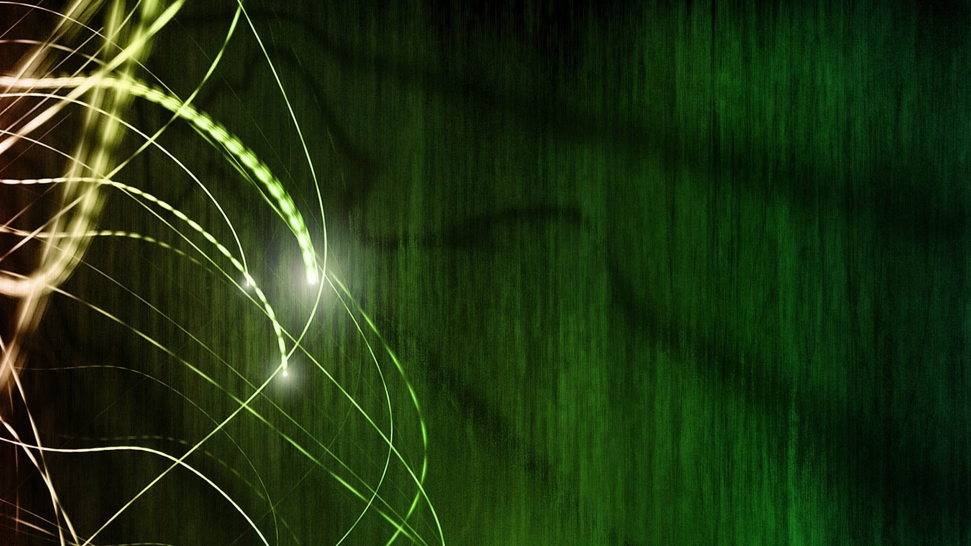 Linee luminose, Verde scuro, Astratto, 16:9 Full HD, sfondo widescreen