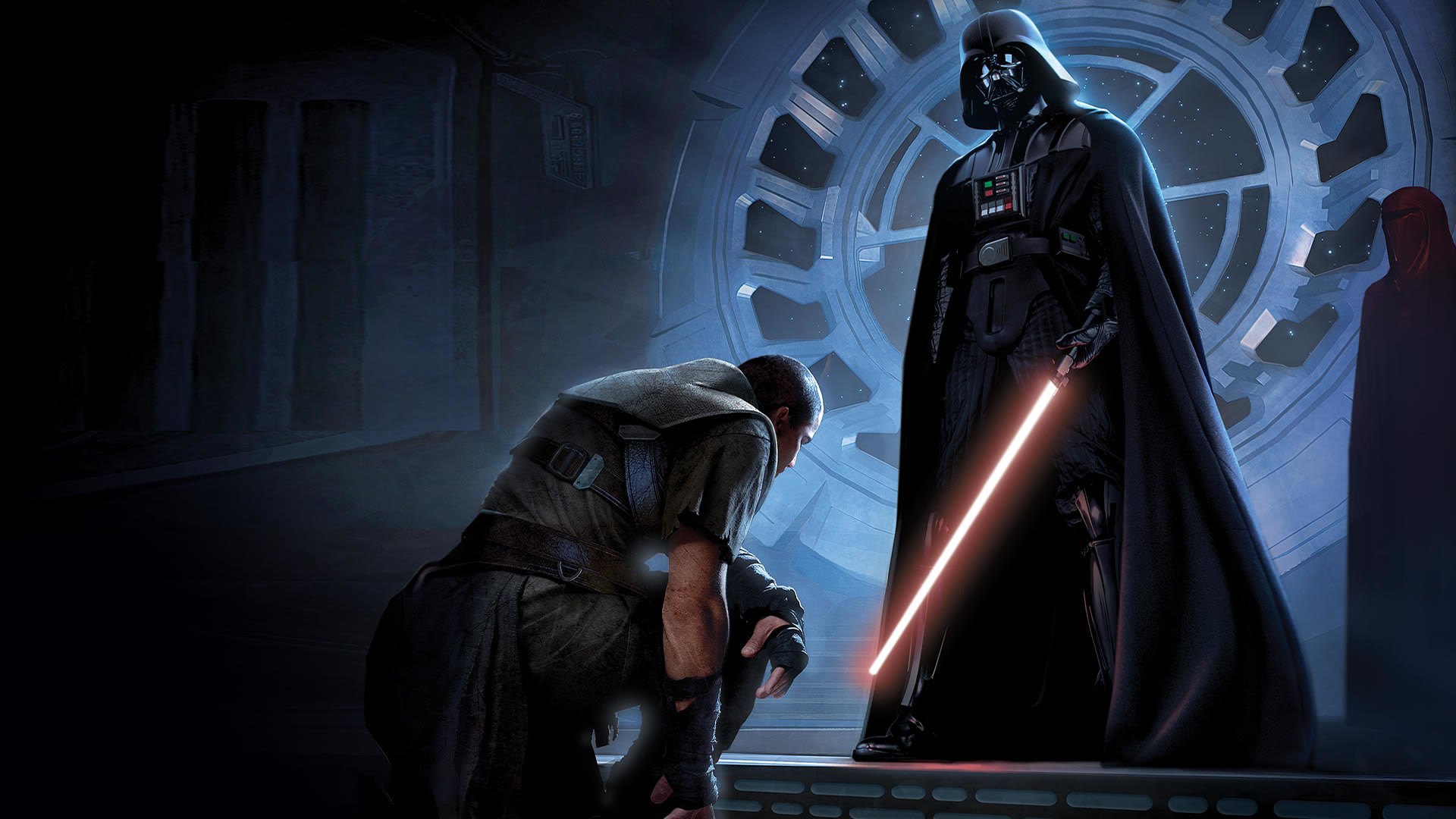 Darth Vader, Starkiller, Il potere della Forza, Spada laser, Full HD, sfondo desktop