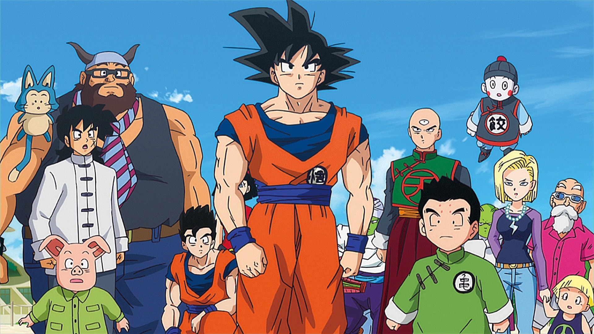 Goku, Chichi, Gohan, Dragon Ball Super, Famiglia, 1920x1080, wallpaper desktop