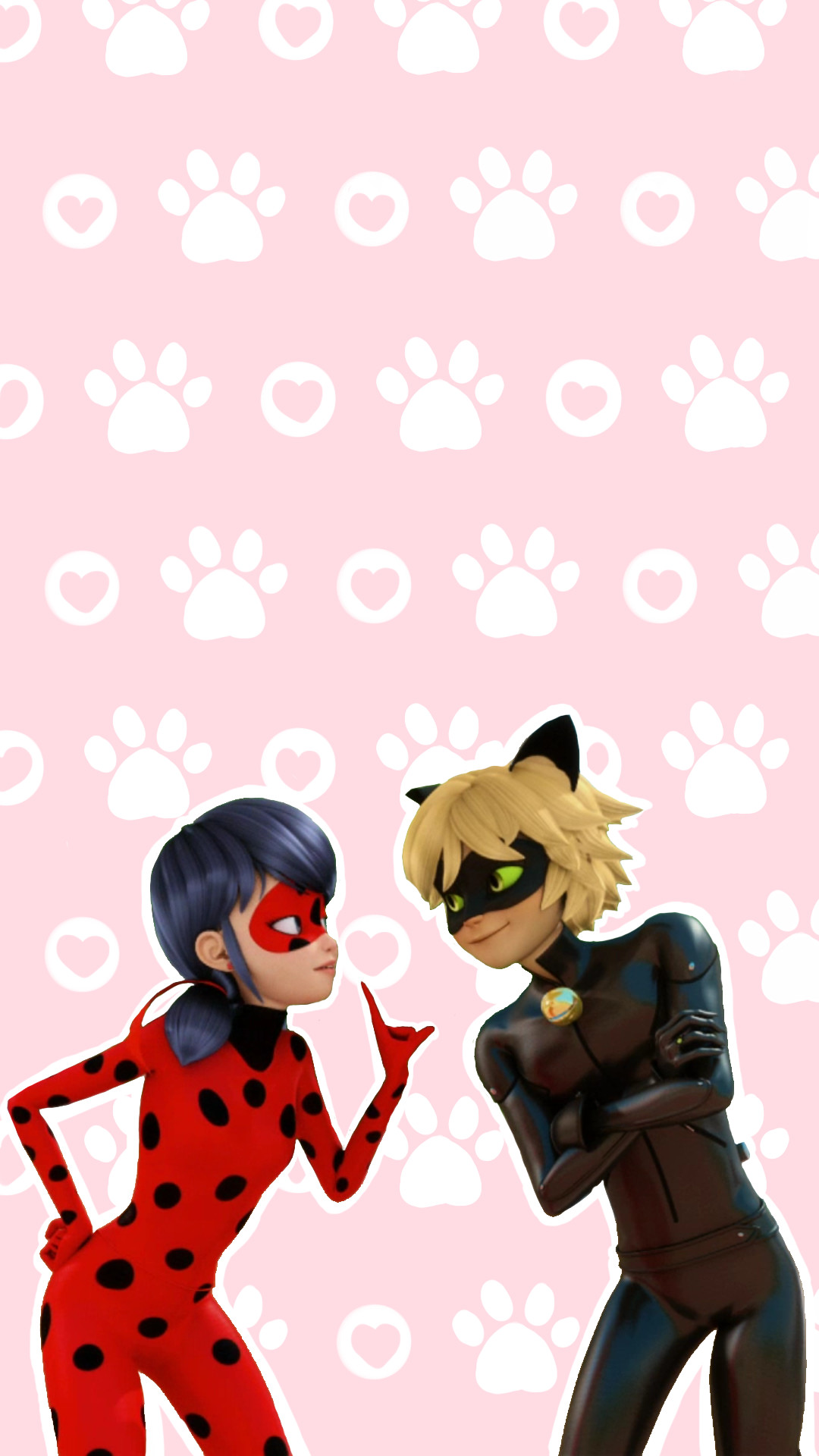 Ladybug, Chat Noir, Miraculous, Zampe, Full HD, wallpaper per cellulare