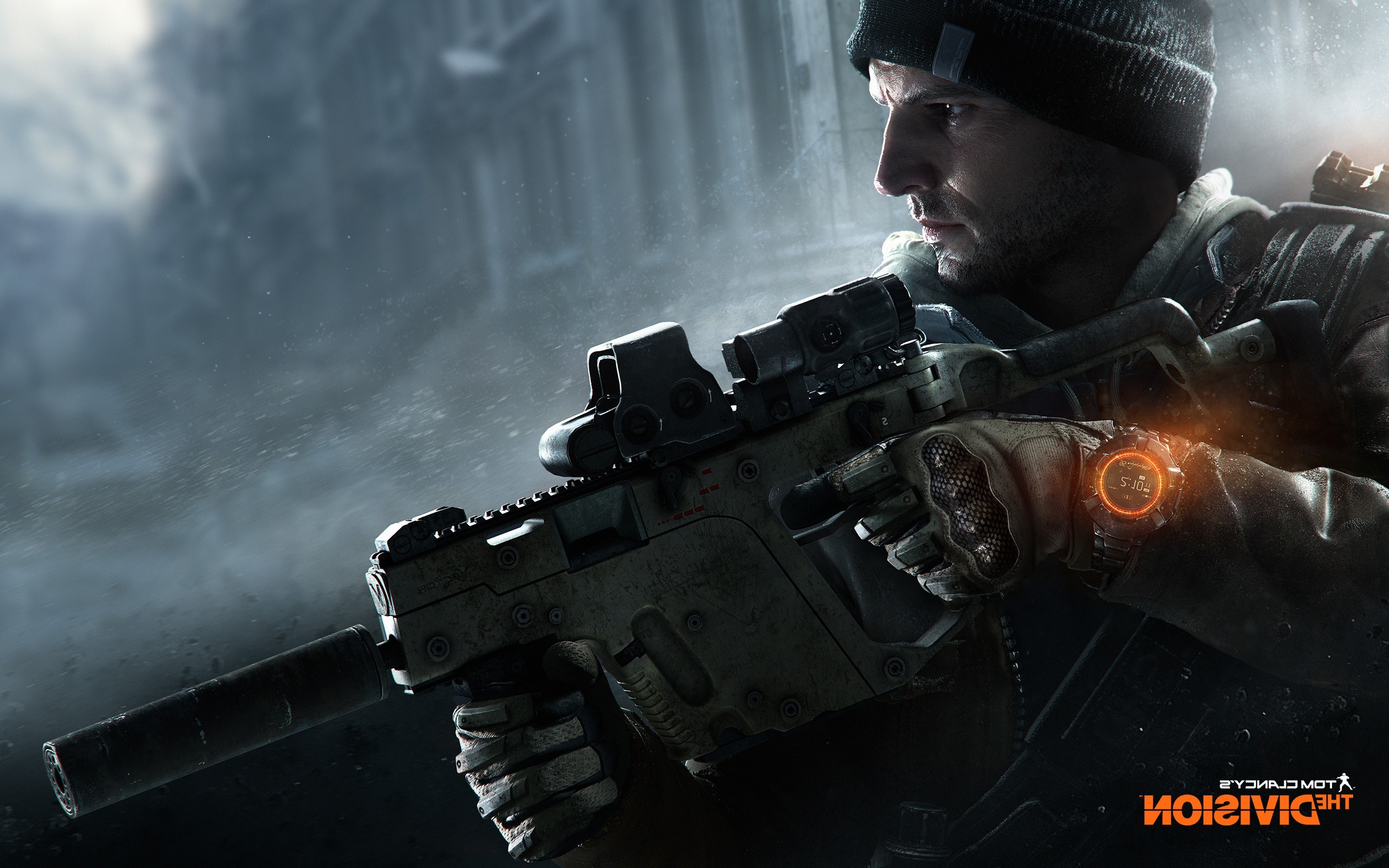 Tom Clancy's The Division, Agente, Fucile, Primo piano, 2K 1600p, sfondo desktop