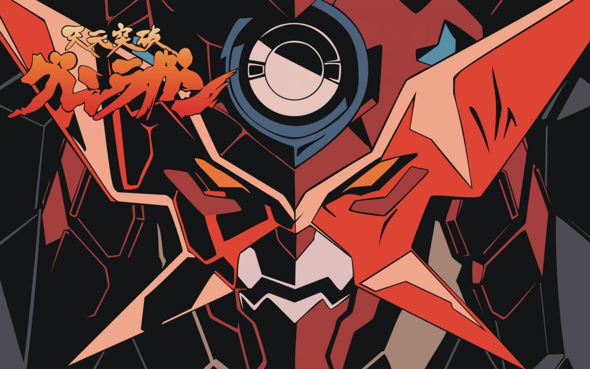 Gurren Lagann, Mecha, Logo, Arancione, 1920x1200, immagine di sfondo