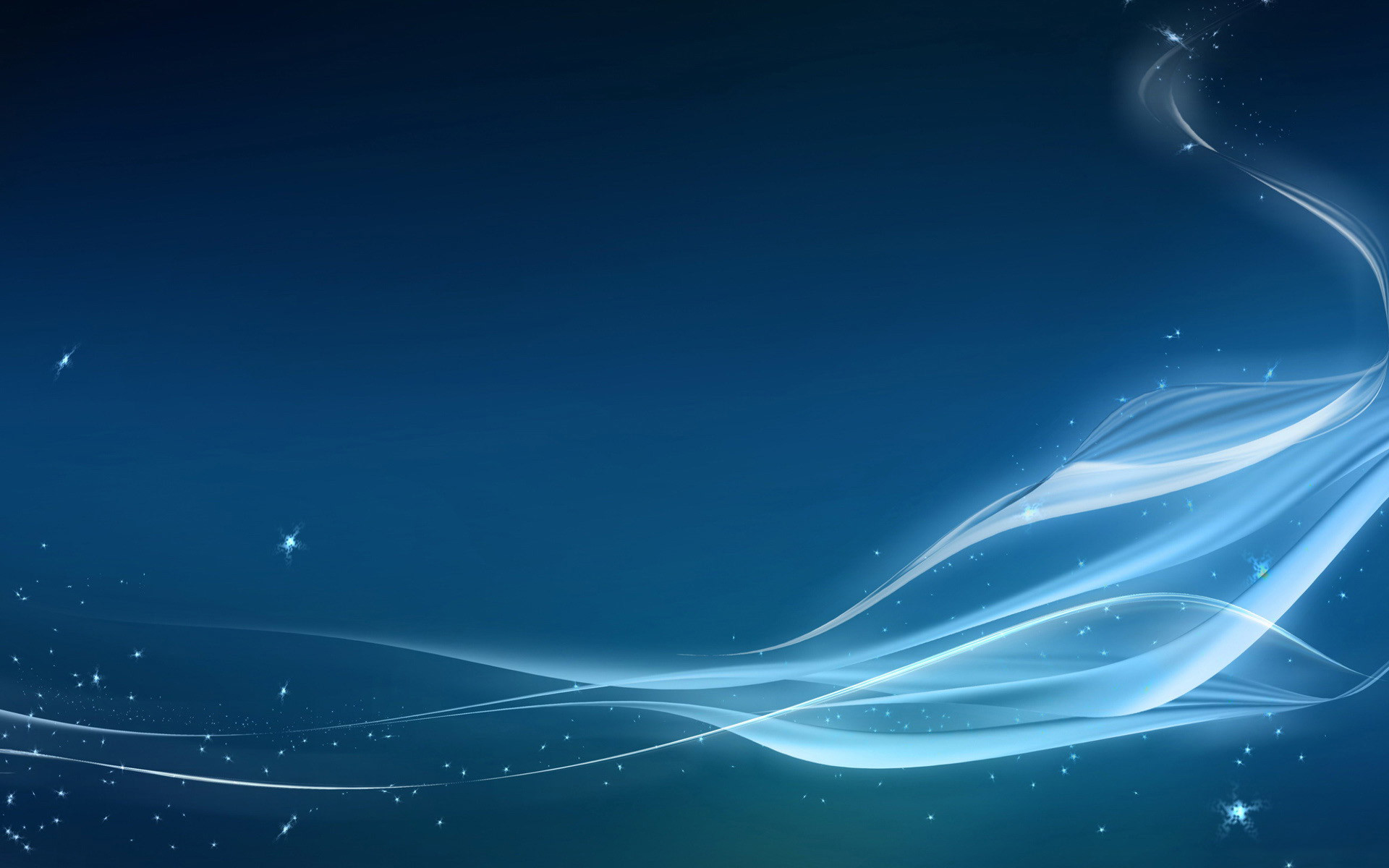 Onde luminose, Blu, Astratto, sfondo per il tuo computer