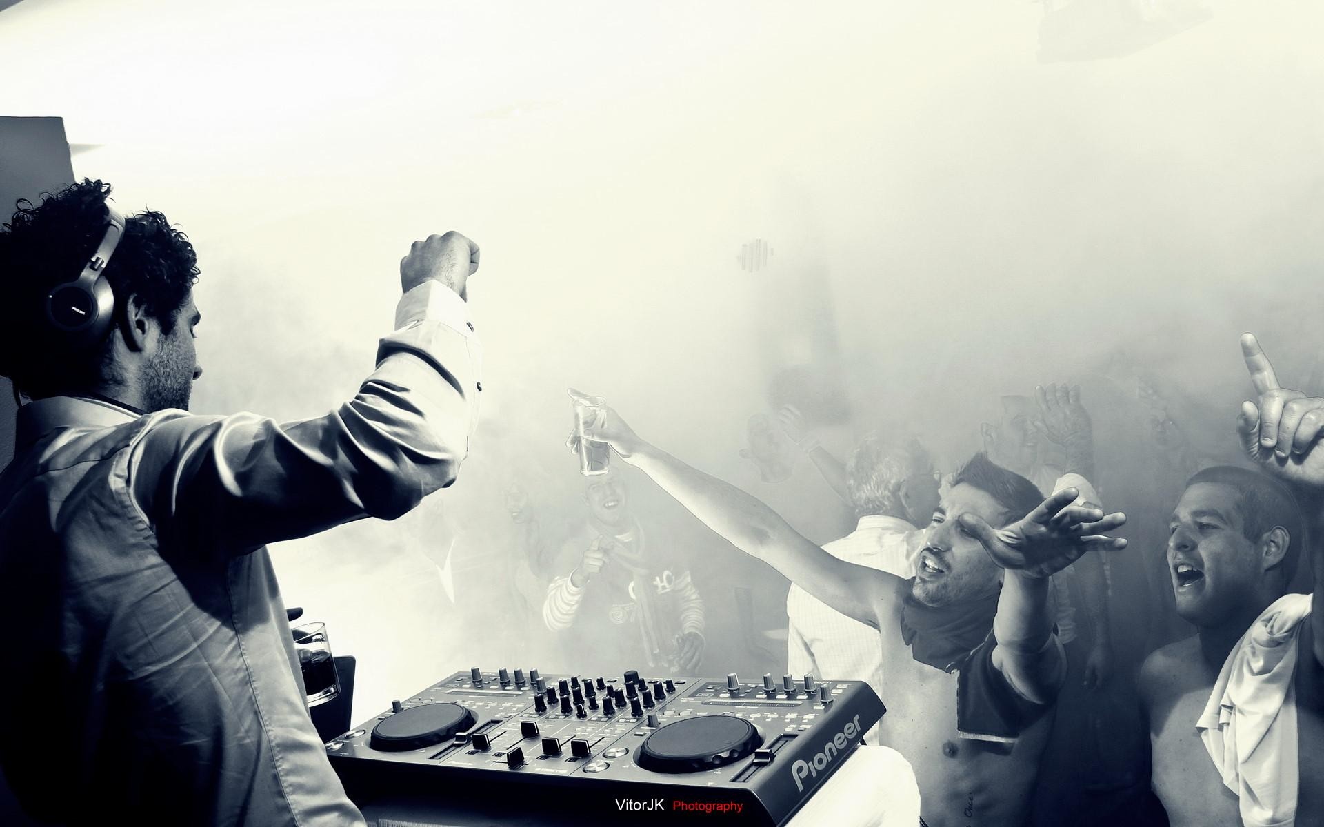 DJ, Festa, Controller DJ, Folla, 16:10 Full HD, sfondo widescreen