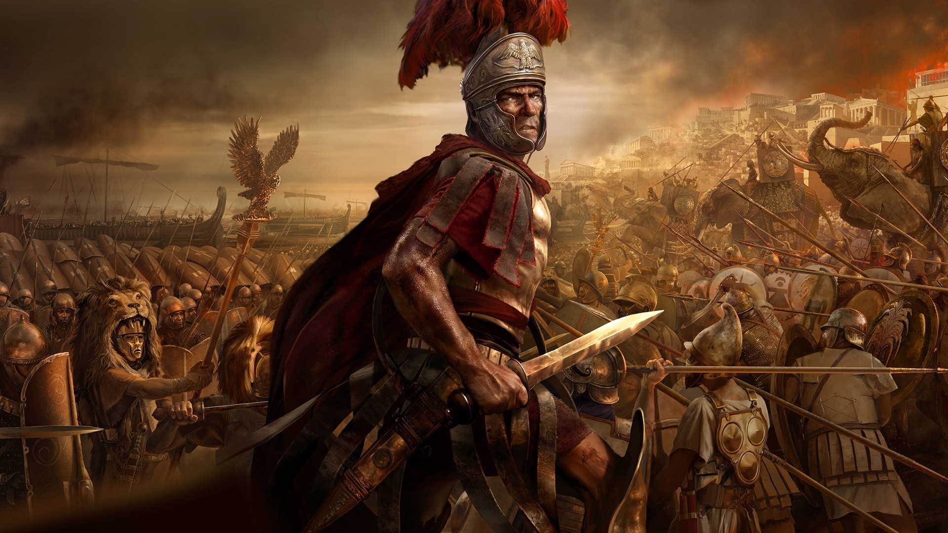 Total War: Rome II, Legionario romano, Battaglia, Full HD, sfondo per PC