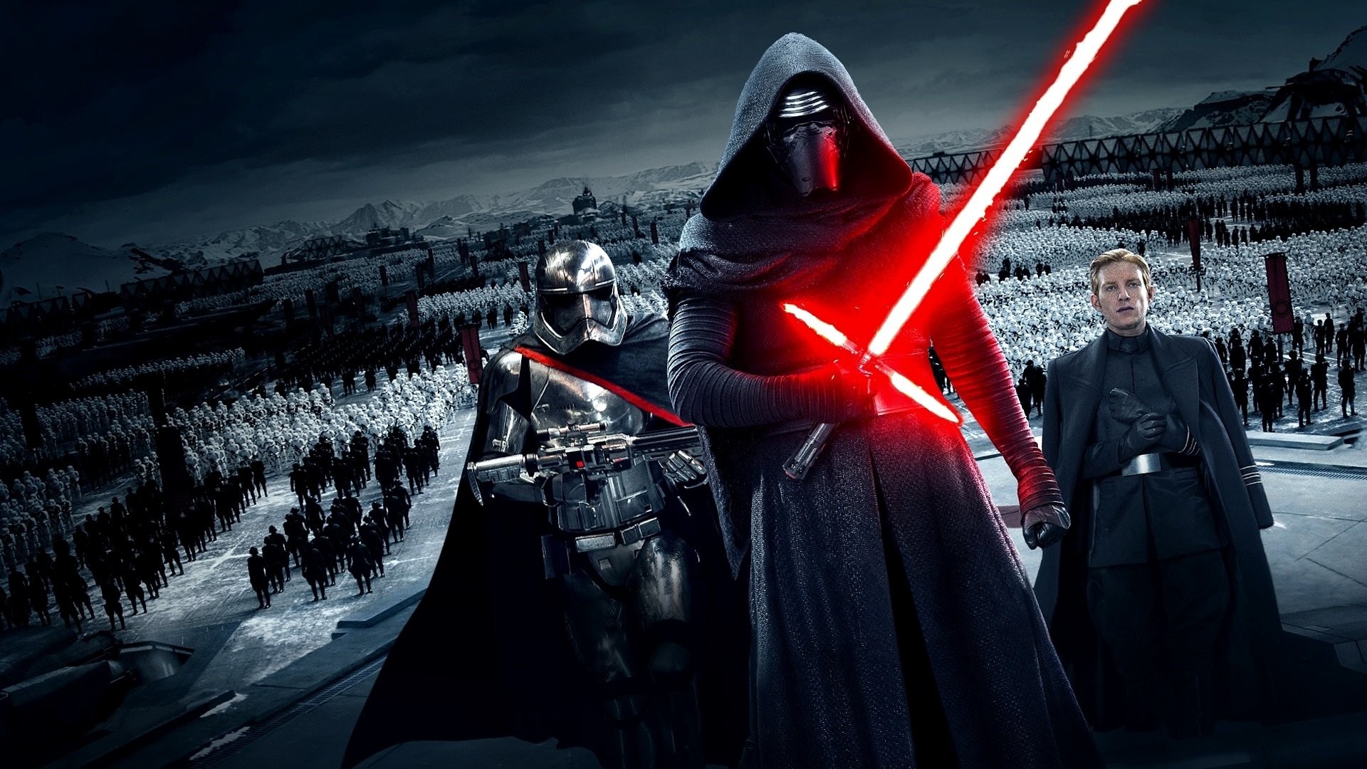 Kylo Ren, Capitano Phasma, Generale Hux, Star Wars: Il risveglio della Forza, Primo Ordine, immagine di sfondo
