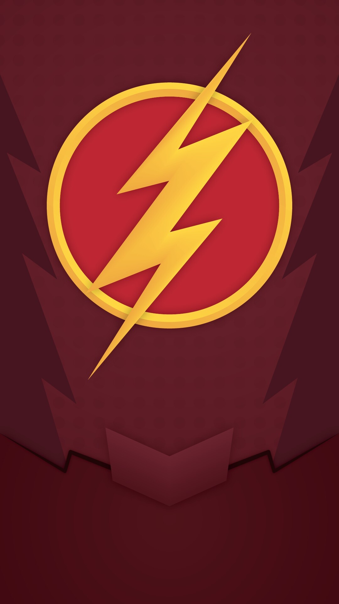 Logo di Flash, Emblema, Bordeaux, Full HD, sfondo per smartphone