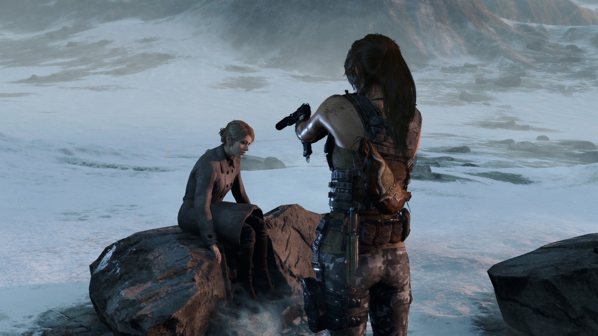 Lara Croft, Sam Nishimura, Tomb Raider (2013), Neve, Full HD, sfondo per PC e portatile