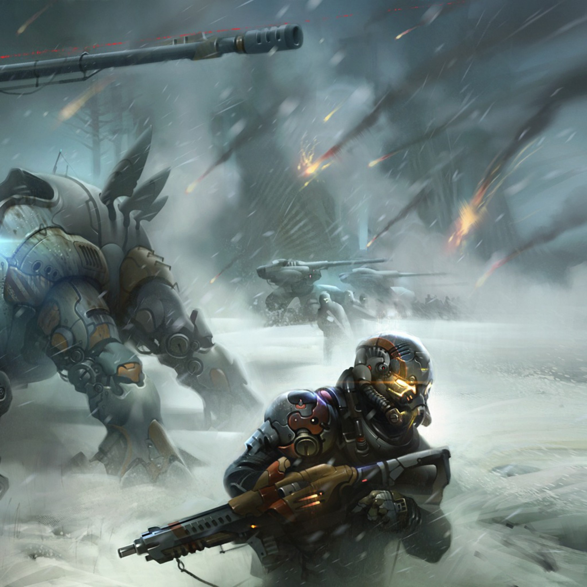 Destiny, Arte concettuale, Battaglia, Neve, Guardiano, sfondo per iPad e tablet