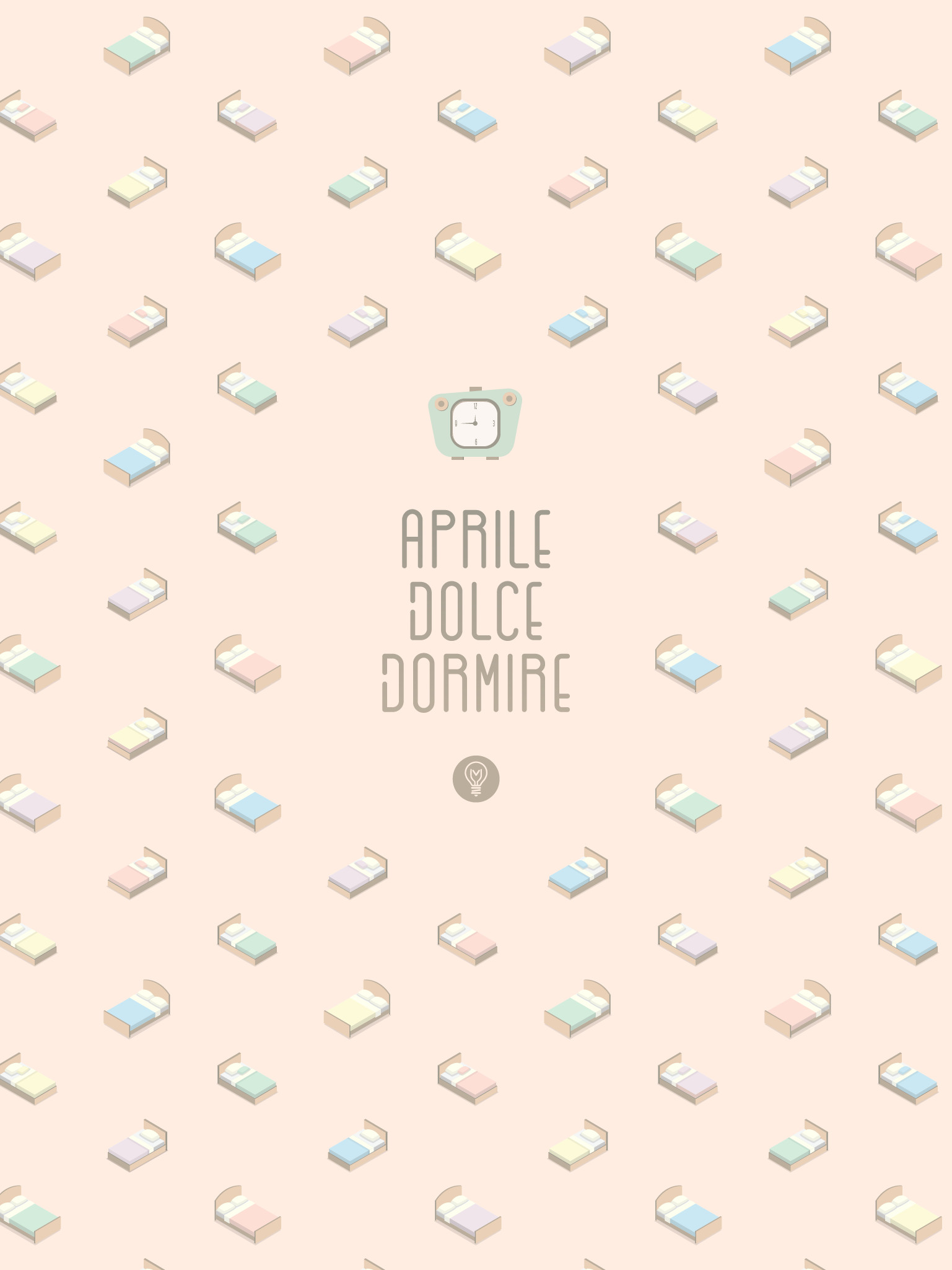 Motivo, Aprile dolce dormire, Tipografia, Pastello, Crema, sfondo desktop