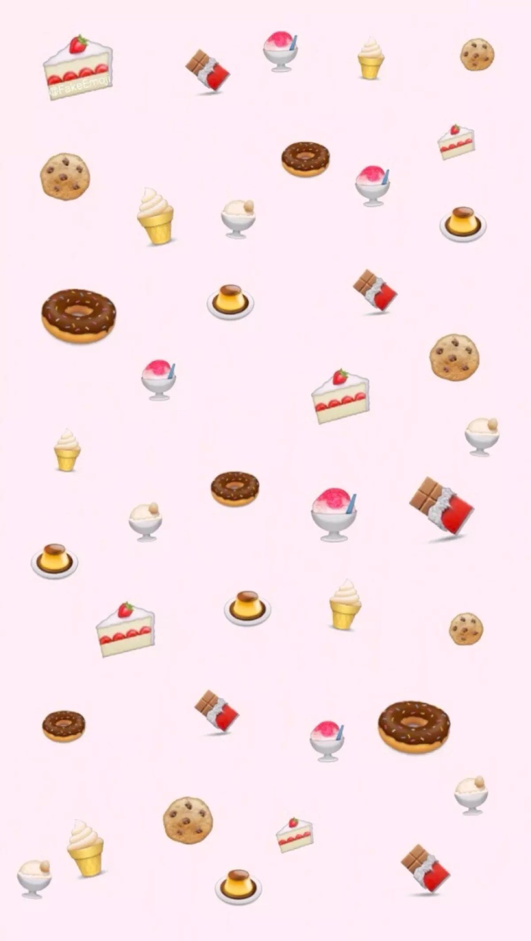 Dolci, Cupcake, Ciambelle, Motivo, Sfondo rosa, schermata Home iPhone
