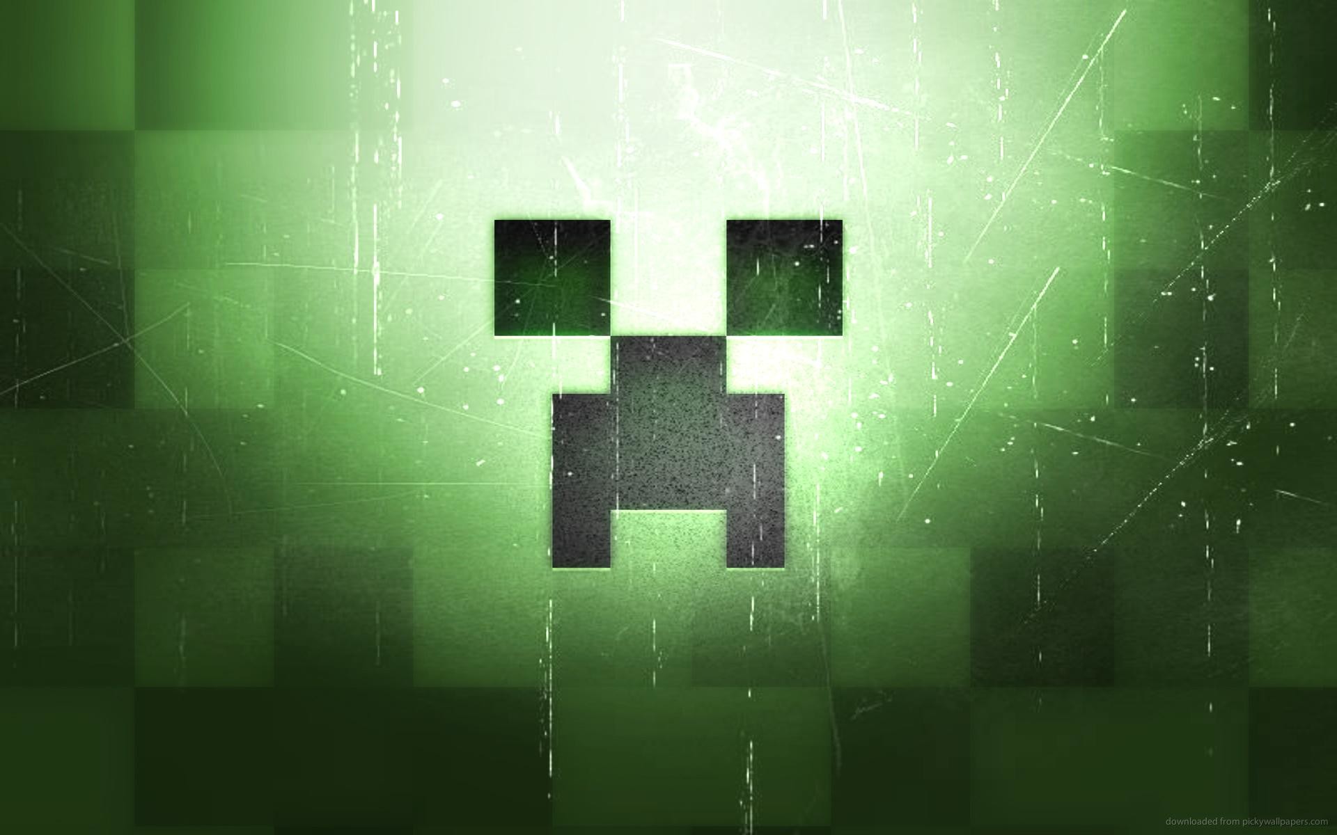 Creeper, Minecraft, Volto, Verde, 16:10 Full HD, sfondo widescreen