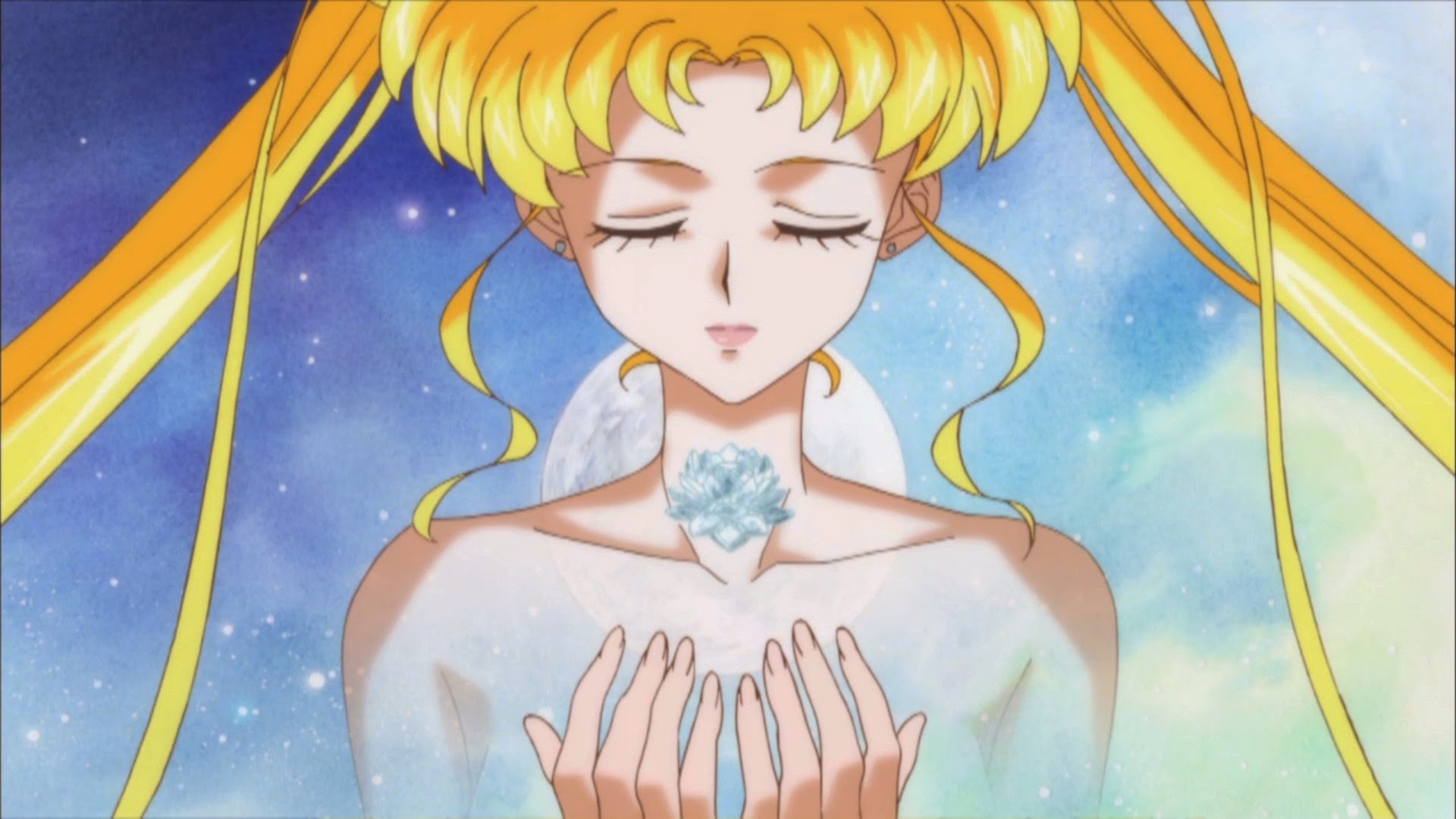 Principessa Serenity, Sailor Moon Crystal, Cristallo d'argento, 16:9 Full HD, sfondo widescreen