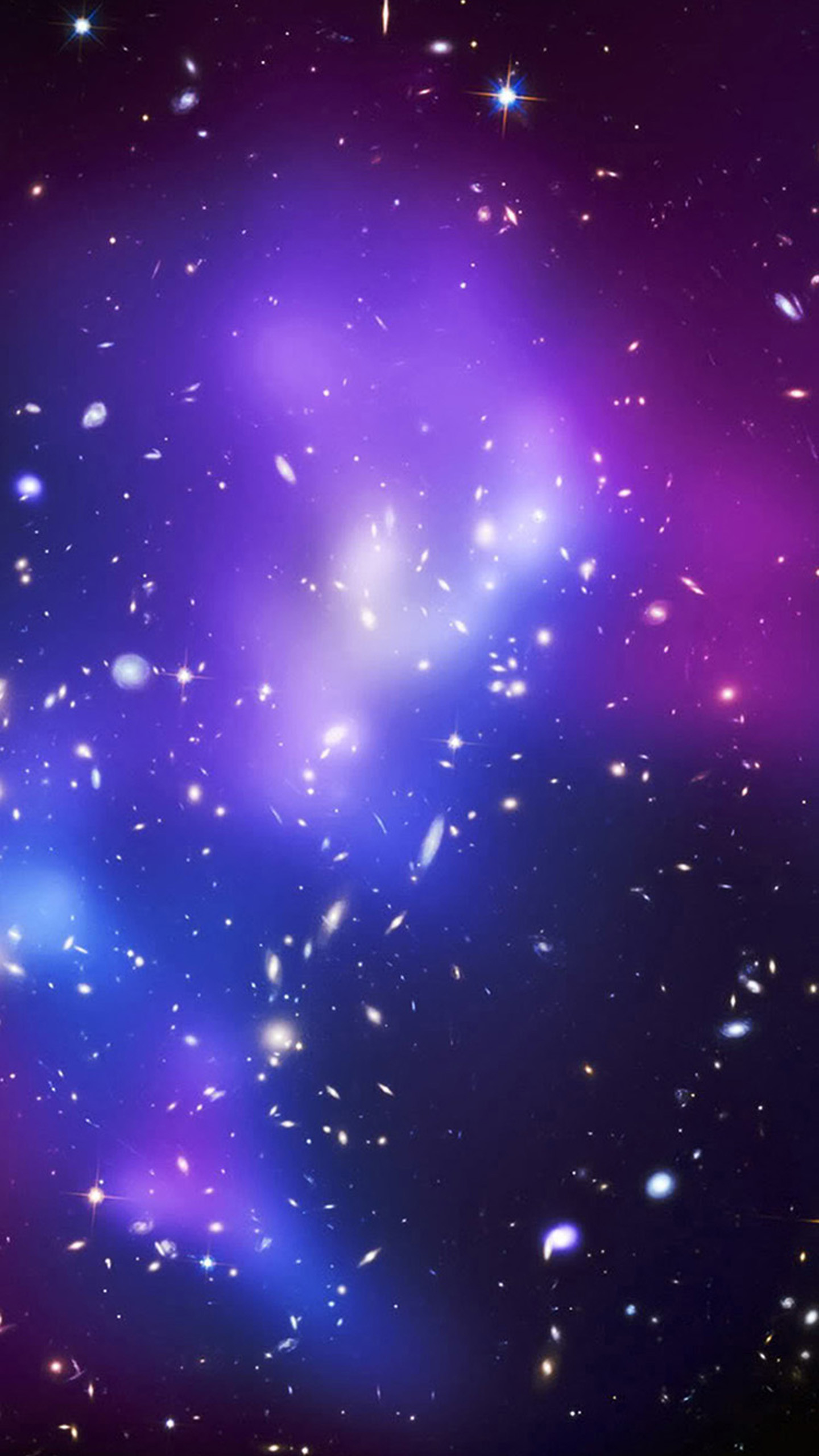Galassia, Nebulosa, Stelle, Spazio, Viola, wallpaper Galaxy S7 Edge