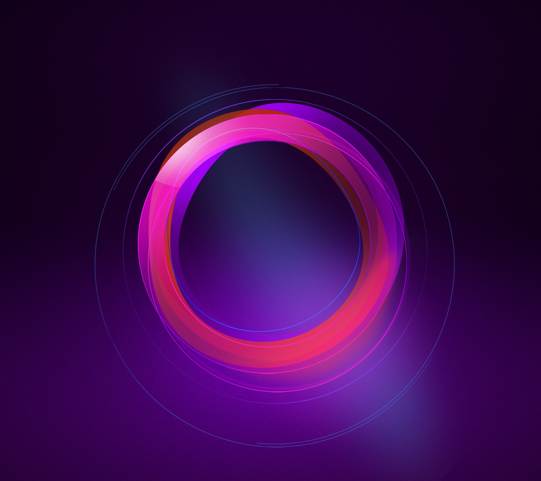 Anello luminoso, Viola, Rosa, Astratto, sfondo per iPad e tablet