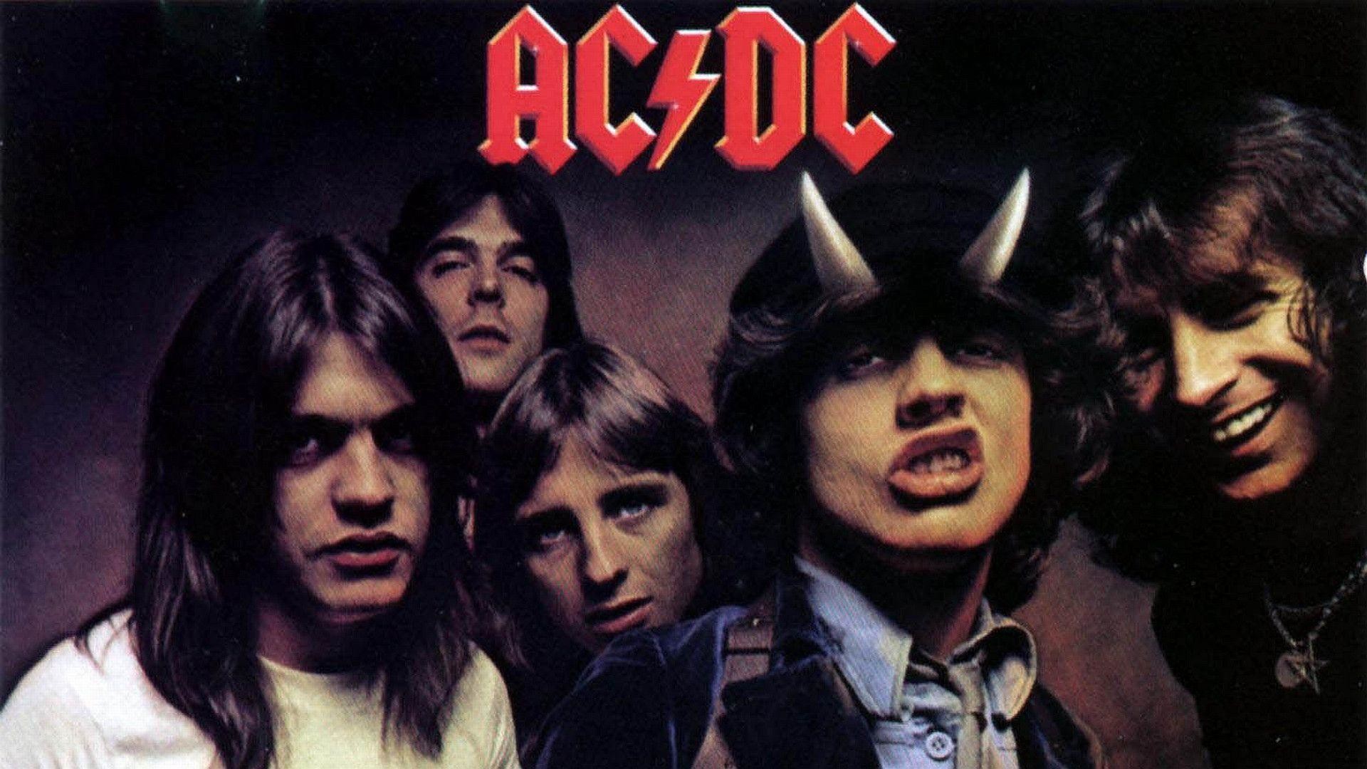 AC/DC, Highway to Hell, Bon Scott, Angus Young, Copertina album, sfondo widescreen Full HD