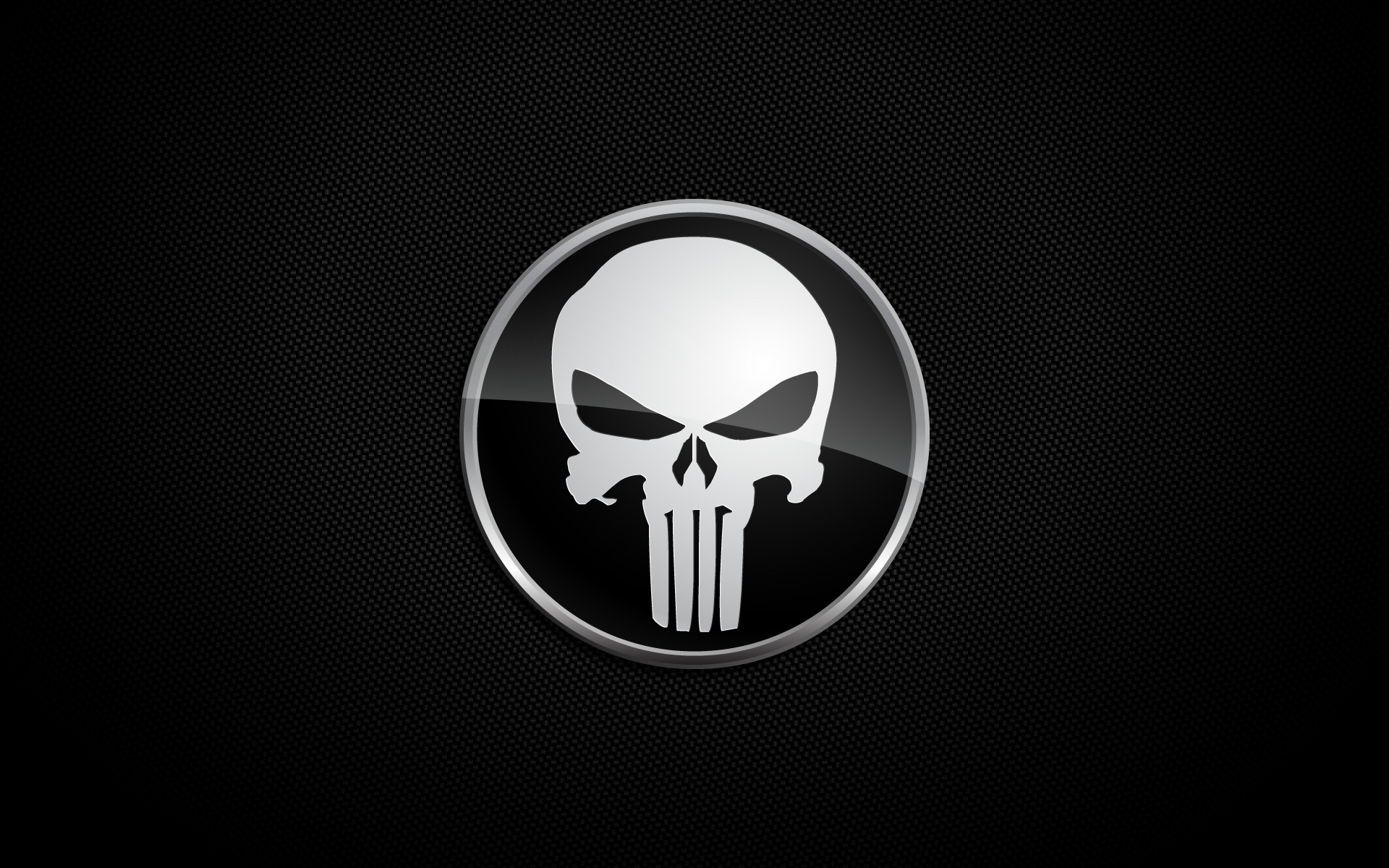 Teschio del Punitore, The Punisher, Icona, Fibra di carbonio, 16:10 Full HD, sfondo widescreen