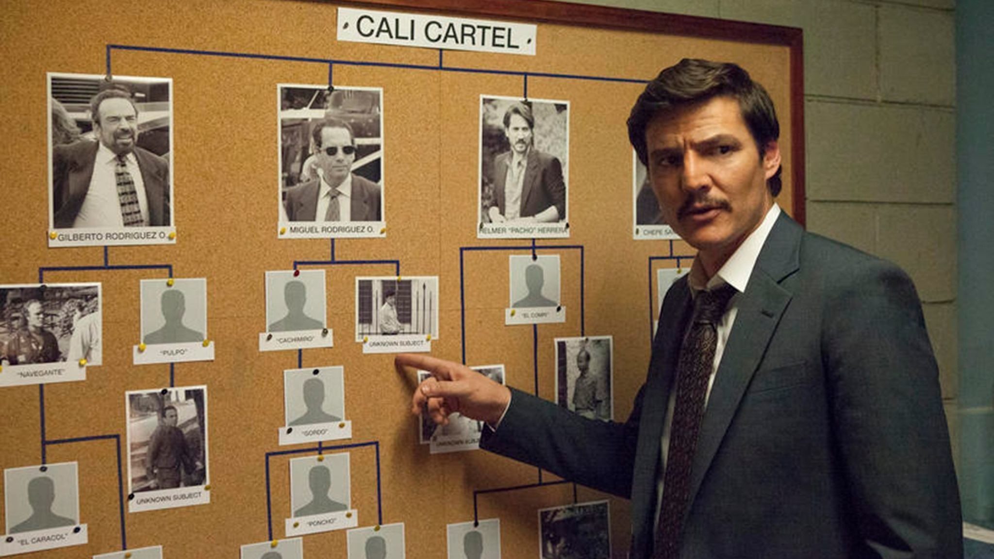 Javier Peña, Pedro Pascal, Narcos, Cartello di Cali, Bacheca, Full HD, sfondo per portatile