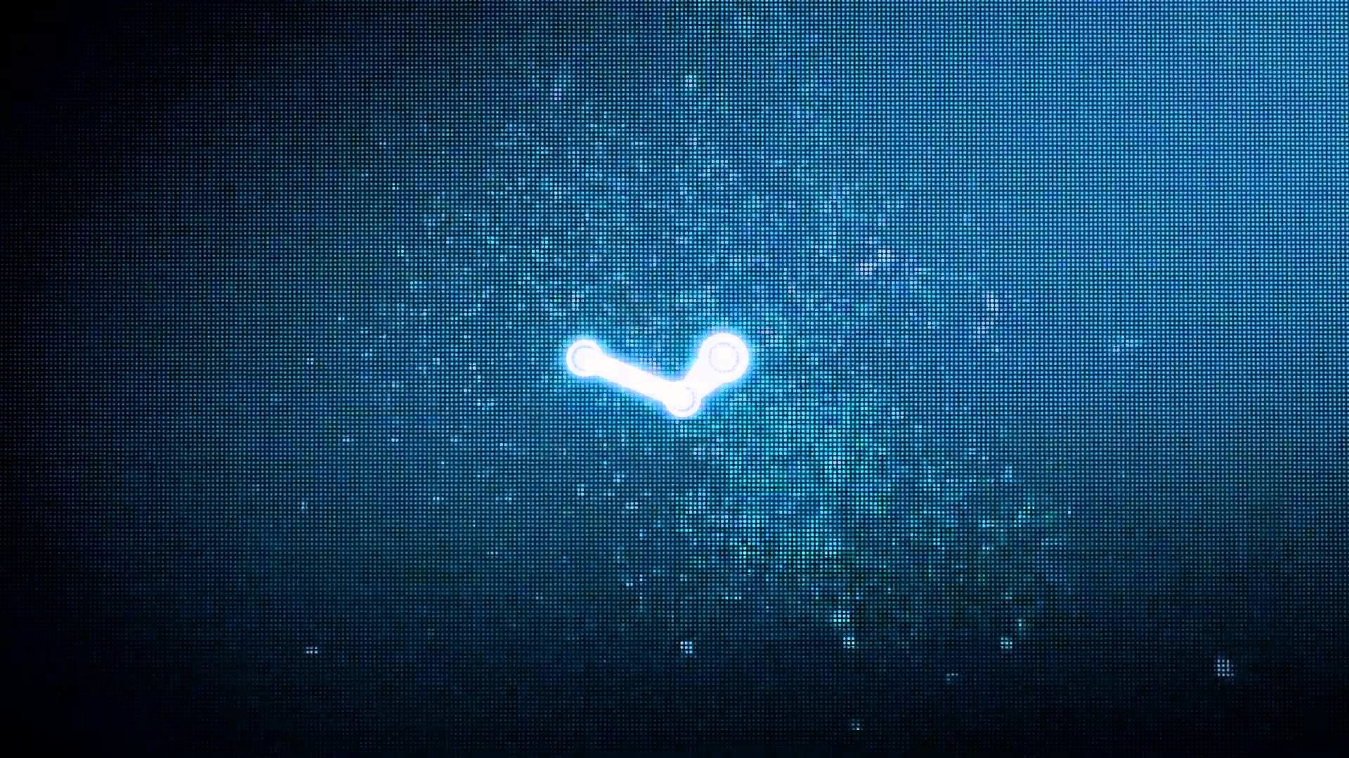 Logo Steam, Steam, Particelle, Blu, Full HD, wallpaper per computer