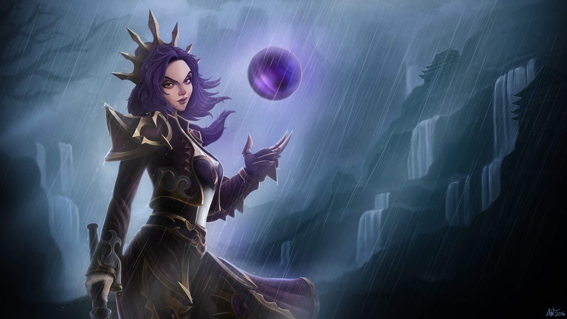 Li-Ming, Heroes of the Storm, Diablo III, Maga, Pioggia, 1920x1080, sfondo per PC