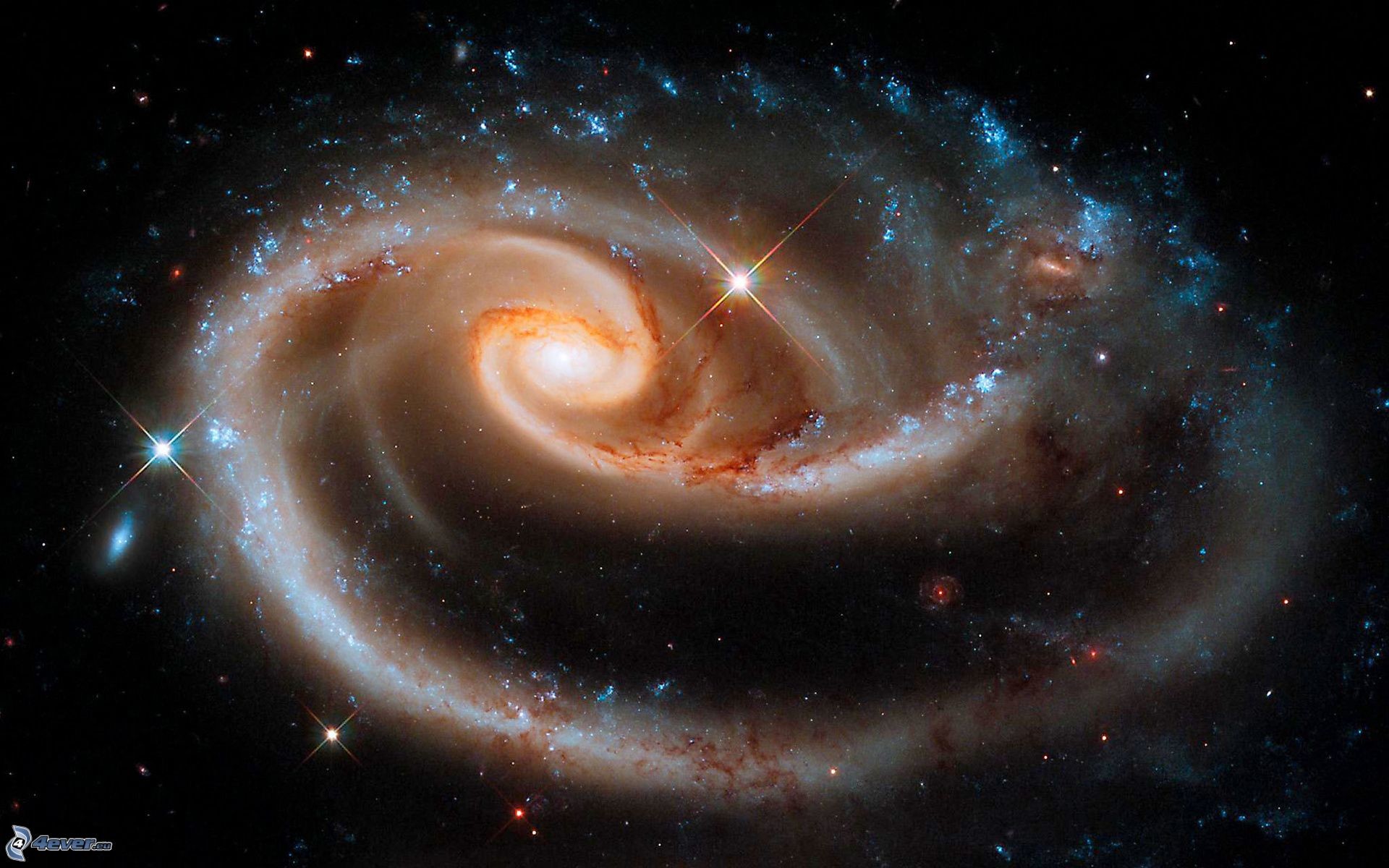 Arp 273, Galassie interagenti, Telescopio Hubble, Spazio, Full HD, wallpaper per portatile