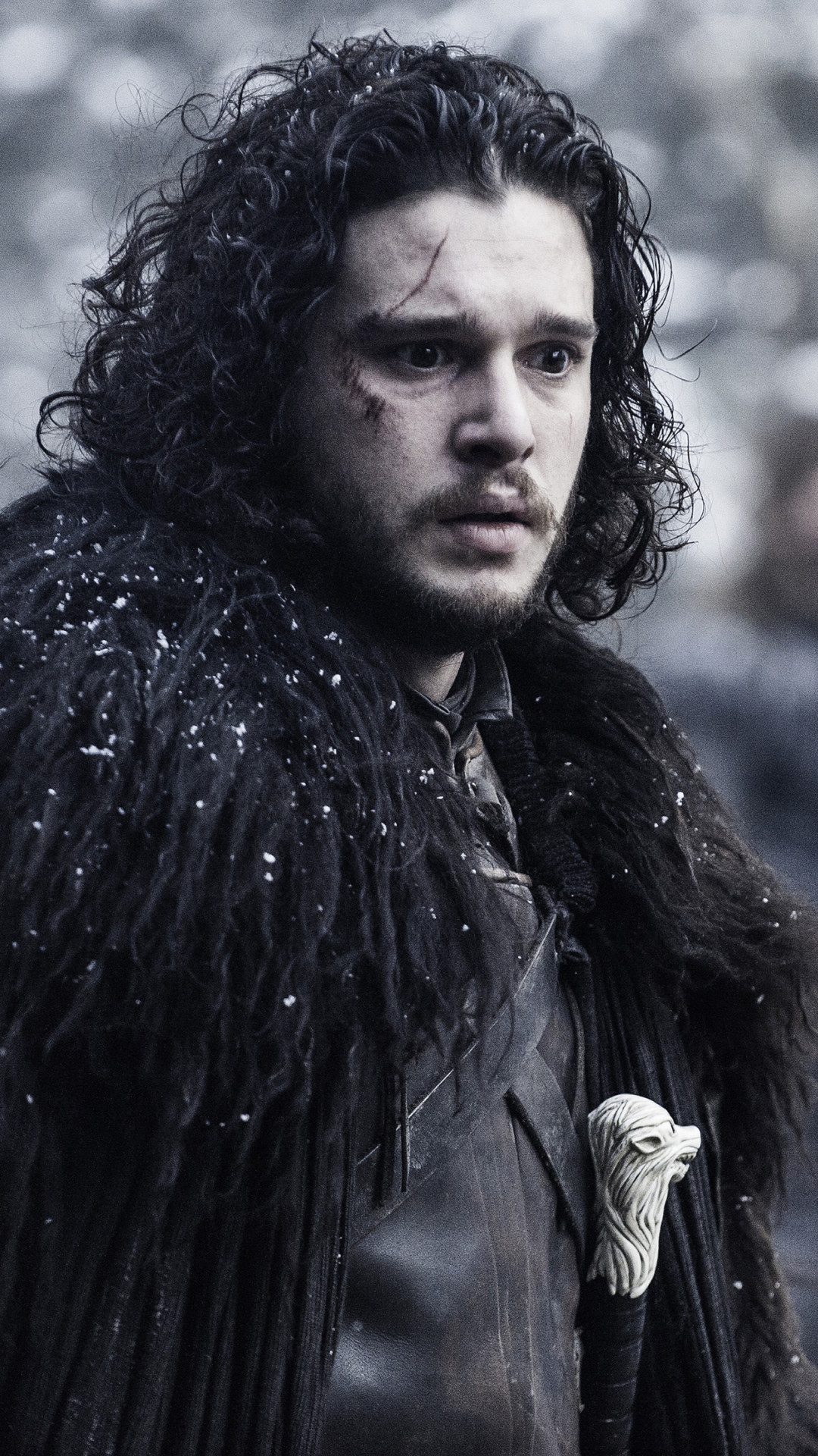 Jon Snow, Kit Harington, Il Trono di Spade, Neve, Full HD, schermata di blocco del cellulare