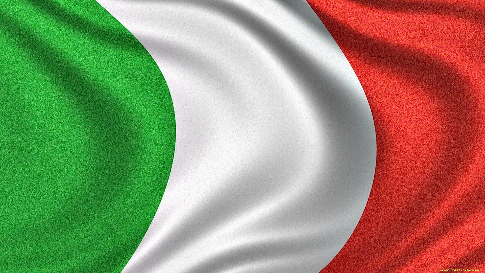 Bandiera italiana, Tricolore, Italia, Seta, Full HD 1080p, sfondo desktop