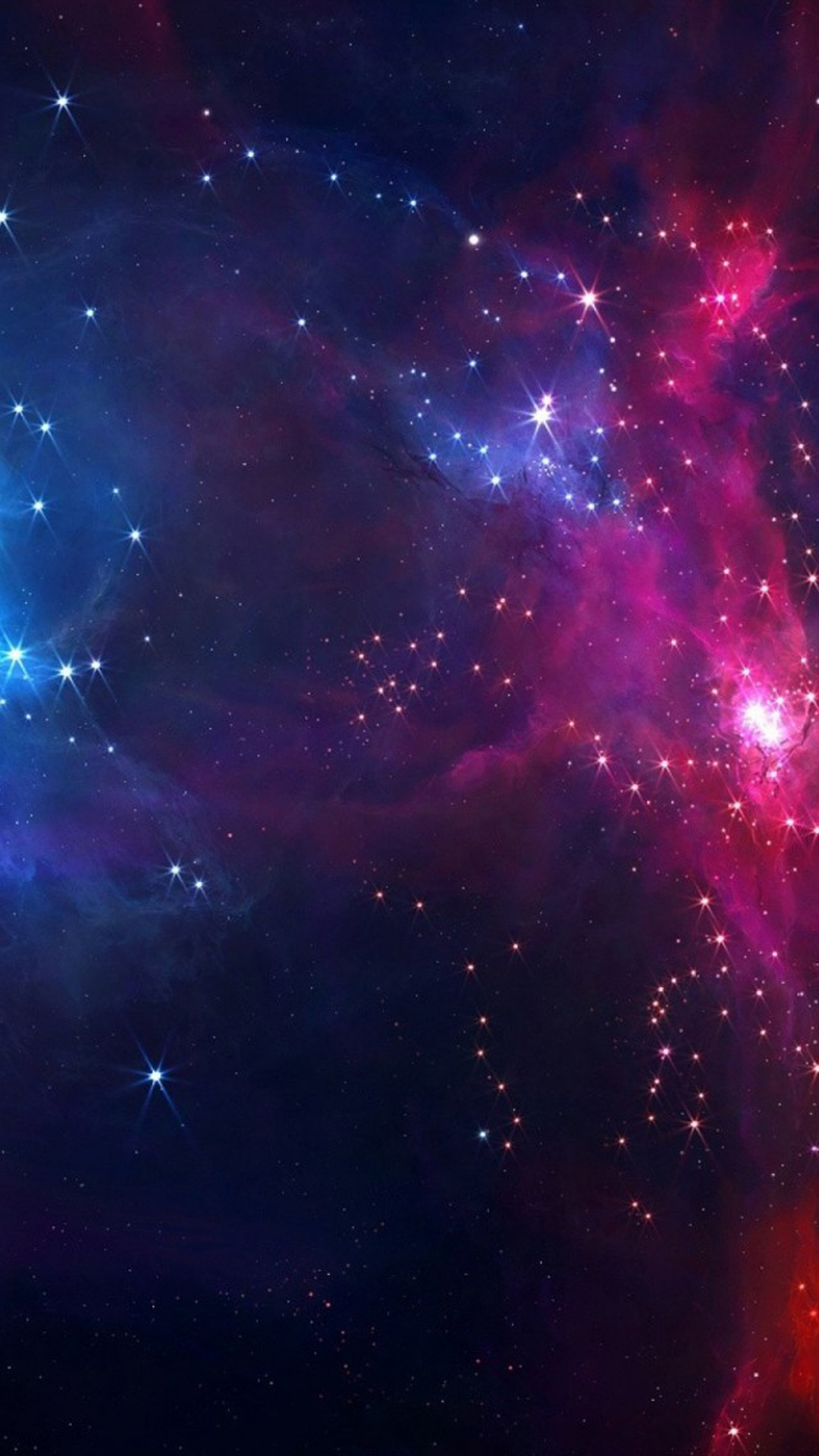 Nebulosa, Galassia, Spazio, Viola, Rosso, sfondo Galaxy S5 verticale