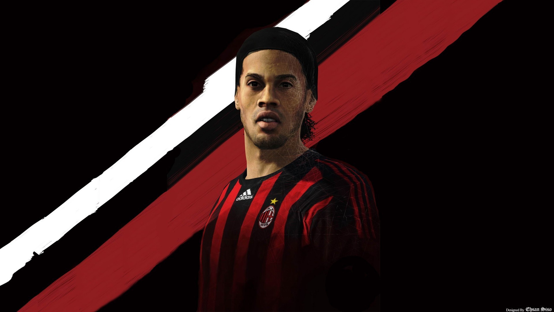 Ronaldinho, AC Milan, Maglia rossonera, Full HD, sfondo per portatile