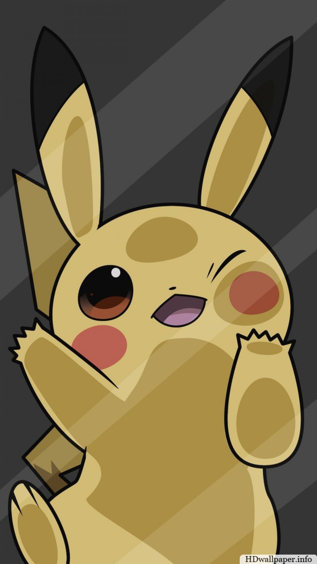 Pikachu, Pokémon, Illustrazione, Grigio, Full HD, sfondo per iPhone e Android
