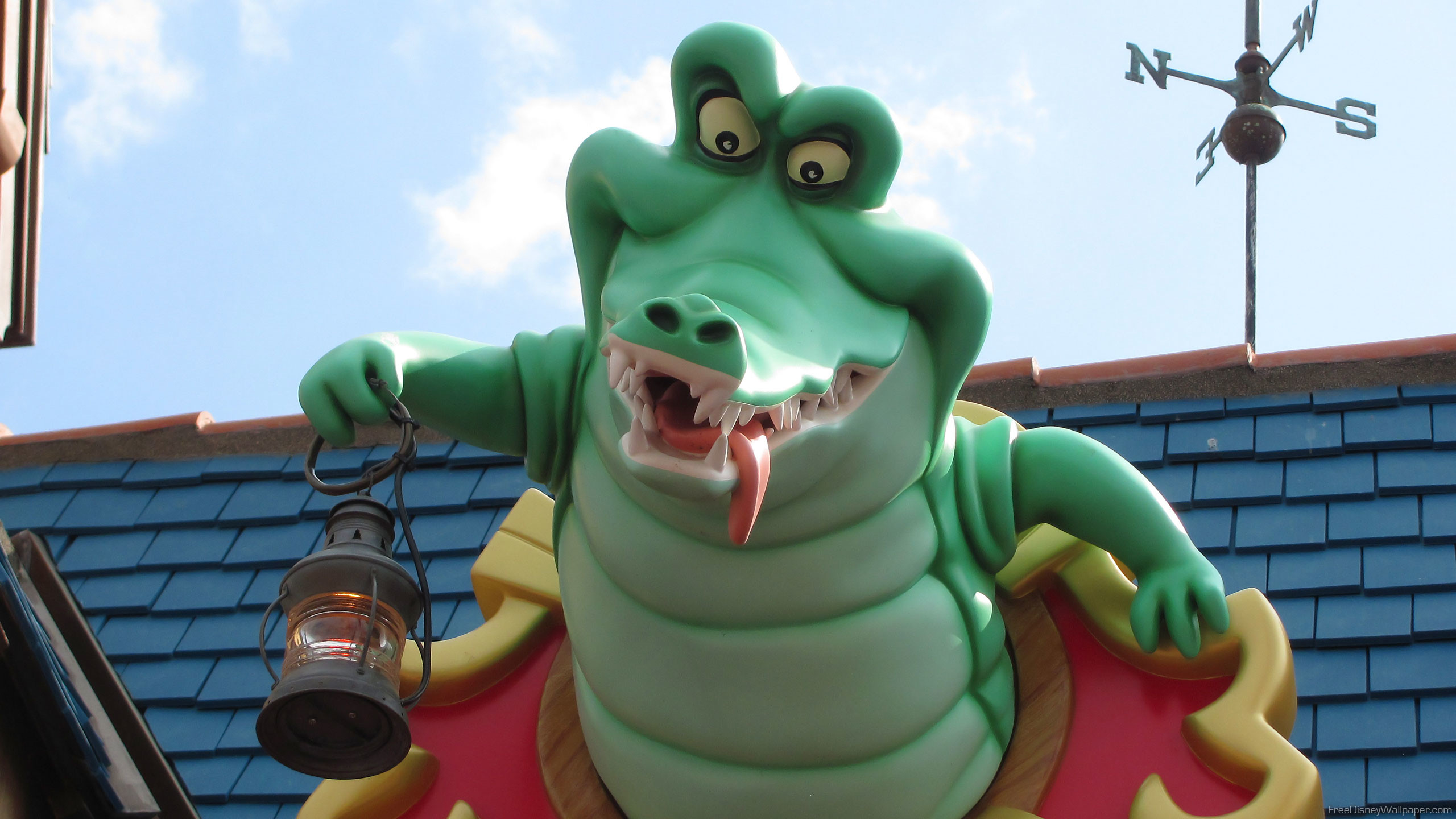 Tic-Tac il coccodrillo, Peter Pan, Disneyland, Lanterna, 2K 1440p, sfondo desktop