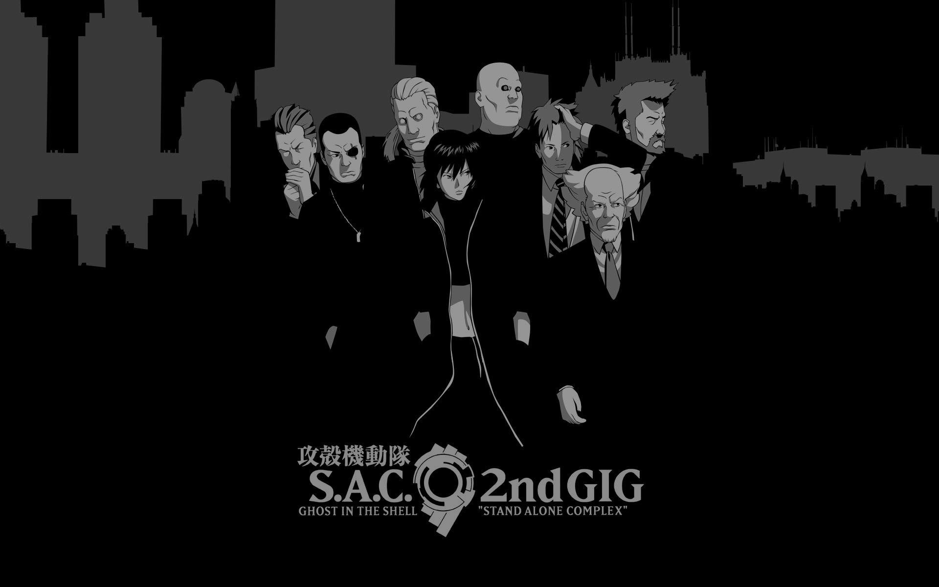 Ghost in the Shell: S.A.C. 2nd GIG, Sezione 9, Motoko Kusanagi, Batou, sfondo 1920x1200 per PC