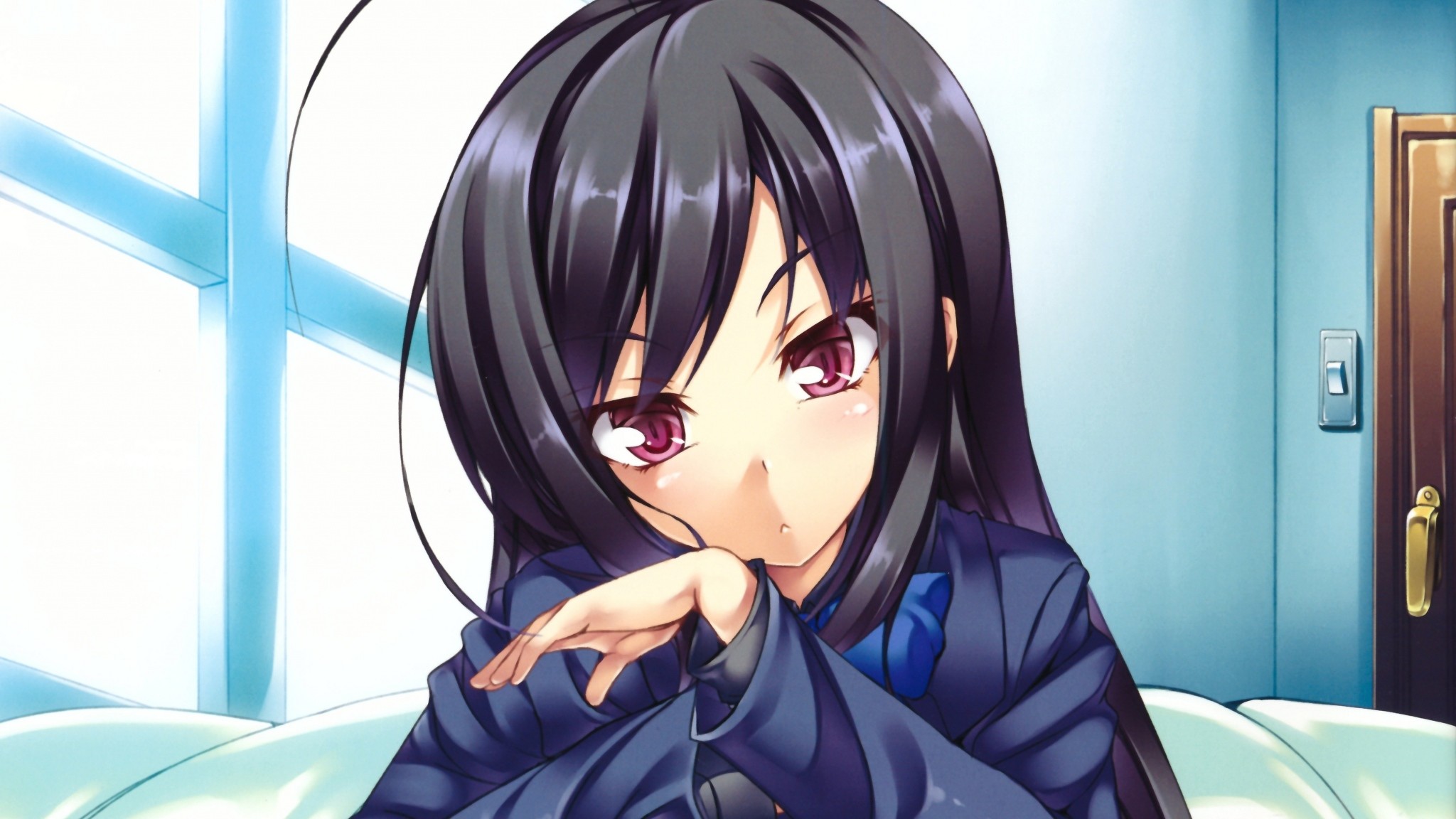 Kuroyukihime, Accel World, Capelli neri, Kawaii, Full HD, sfondo desktop