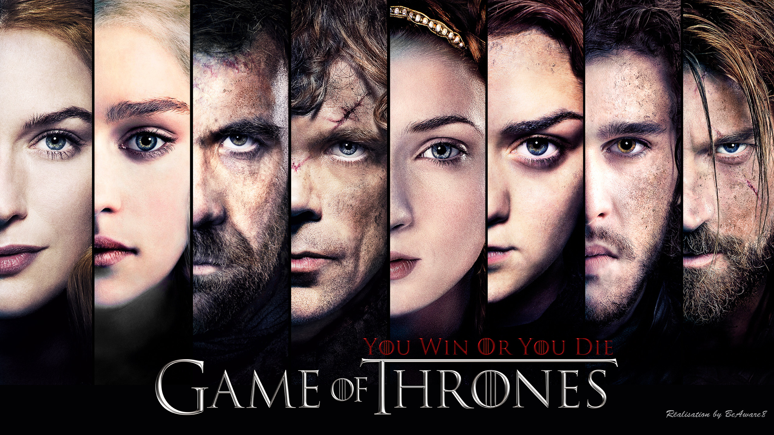 Daenerys Targaryen, Tyrion Lannister, Arya Stark, Jon Snow, Jaime Lannister, Il Trono di Spade, sfondo 1440p
