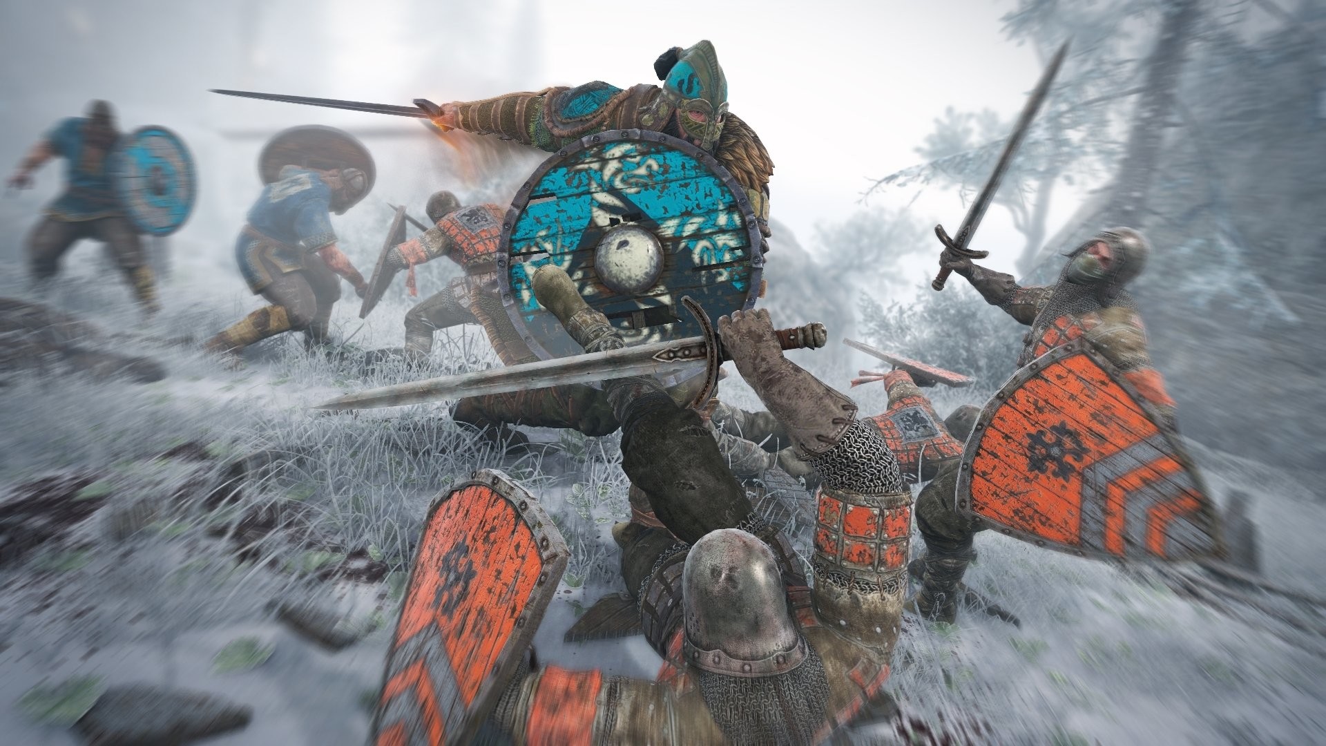 For Honor, Vichinghi, Scudo, Battaglia, Neve, Full HD, wallpaper per portatile