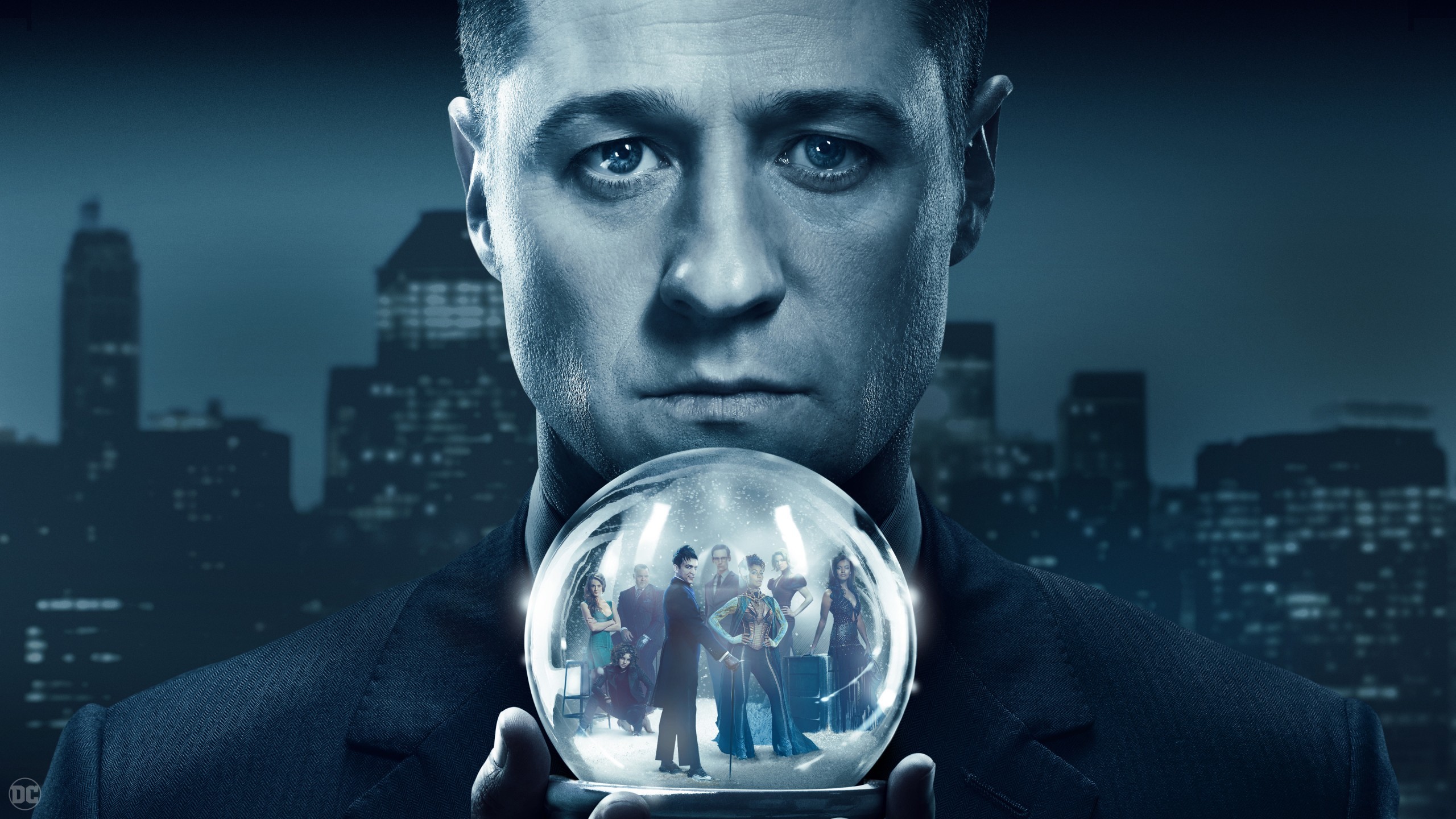 Gotham, James Gordon, Ben McKenzie, Palla di vetro, 2K, wallpaper per computer