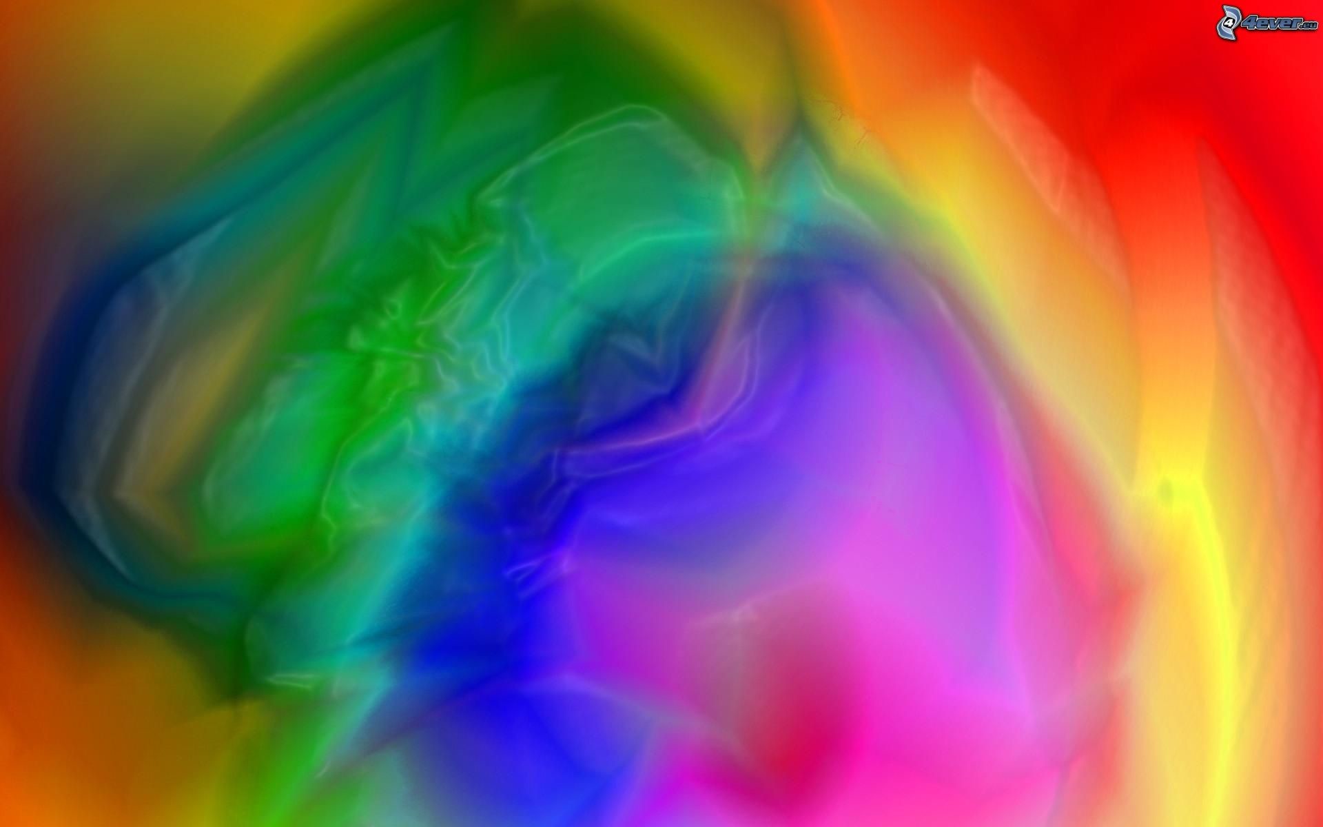 Arte astratta, Colori arcobaleno, Sfumature, 16:10 Full HD, sfondo widescreen