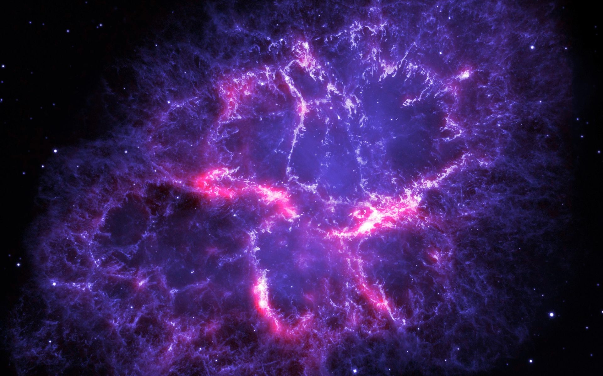 Nebulosa del Granchio, M1, Nebulosa, Viola, 1920x1200, sfondo per PC